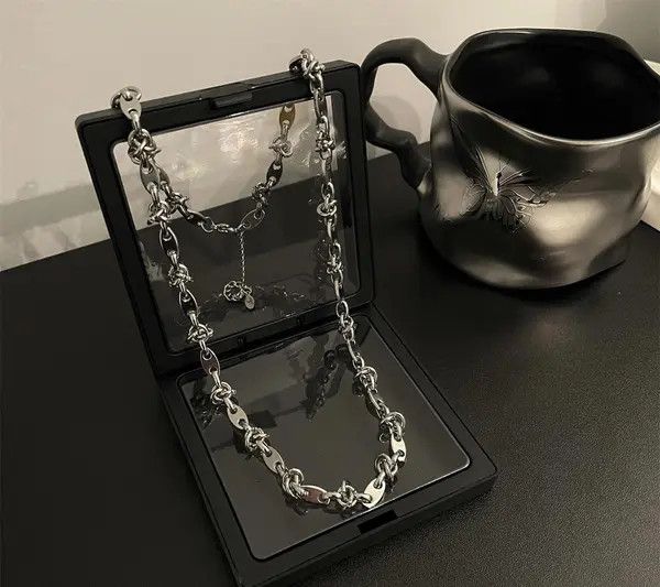 Jewelry Silver Chain Necklace Size ONE SIZE - 7 Thumbnail