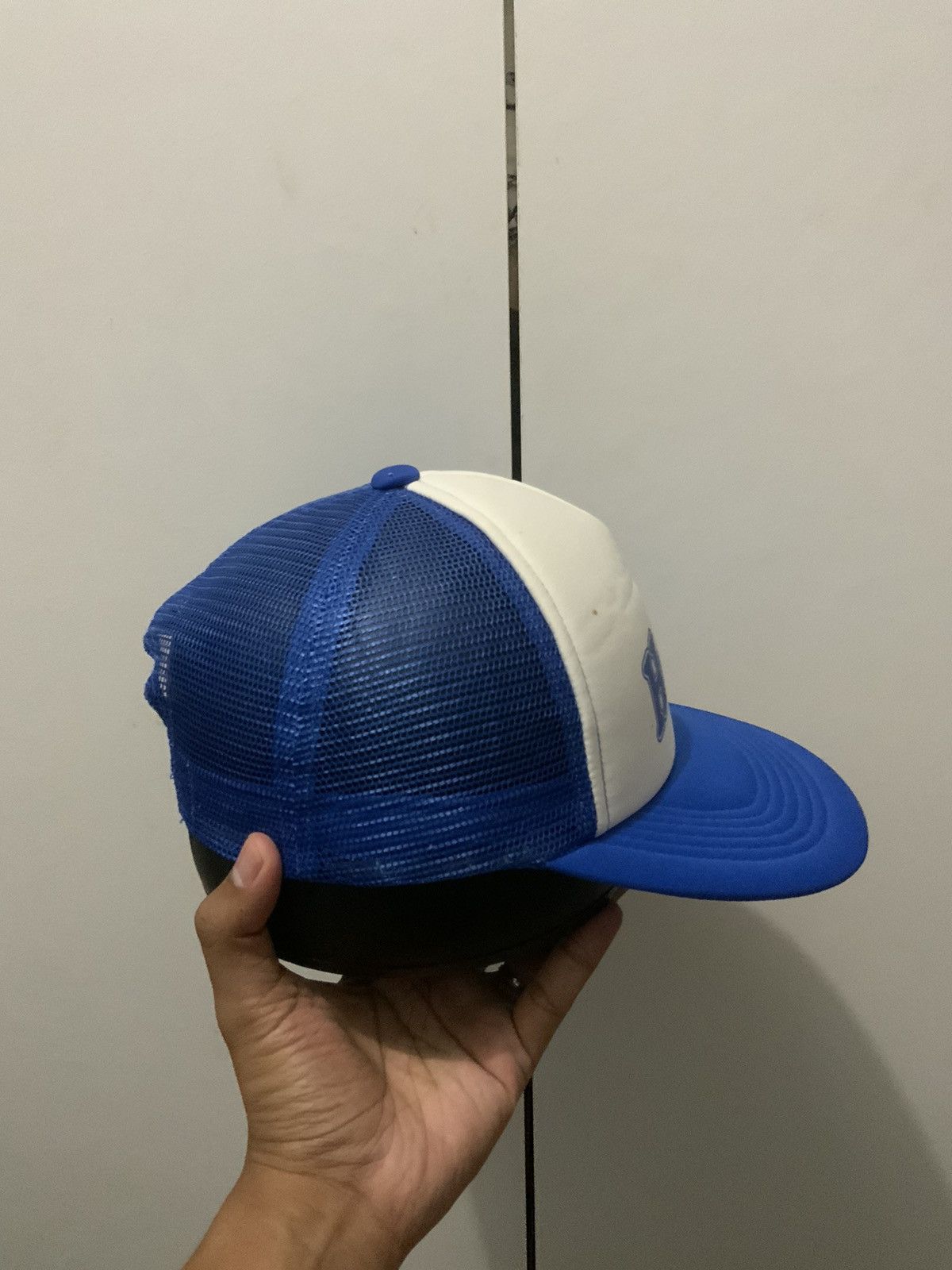 Japanese Brand Hayato Blue Japan Trucker Hat Size ONE SIZE - 4 Thumbnail