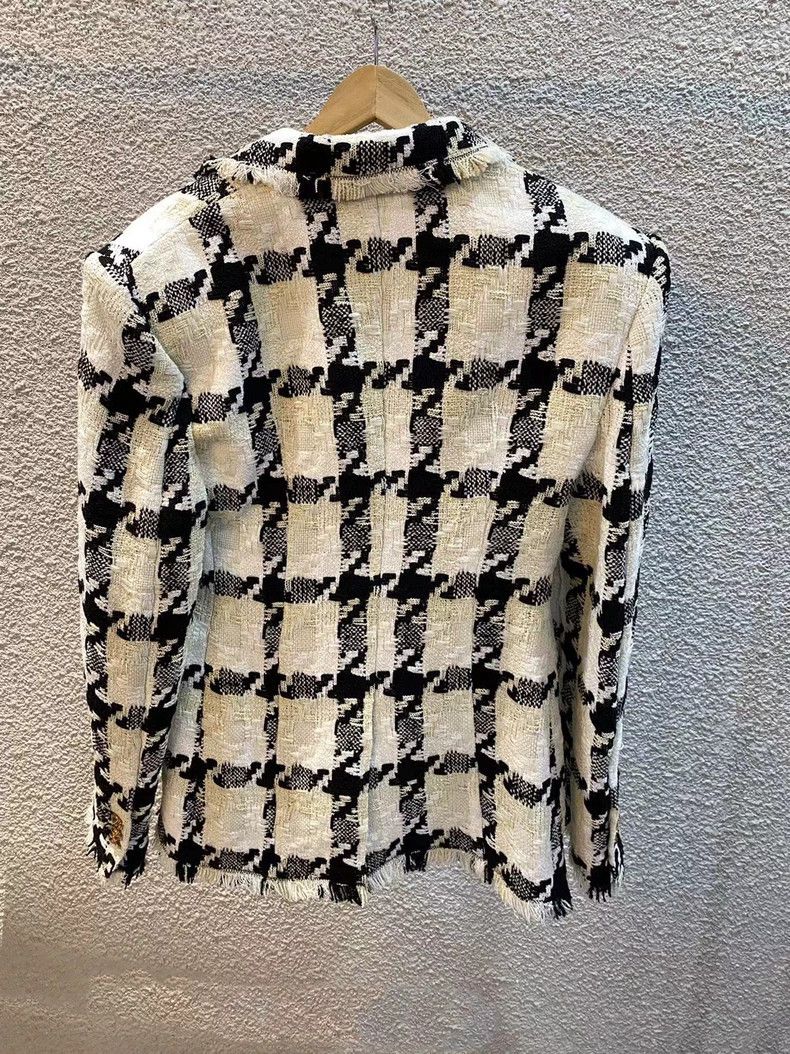 Versace Versace Houndstooth coat Size L / US 10 / IT 46 - 3 Thumbnail