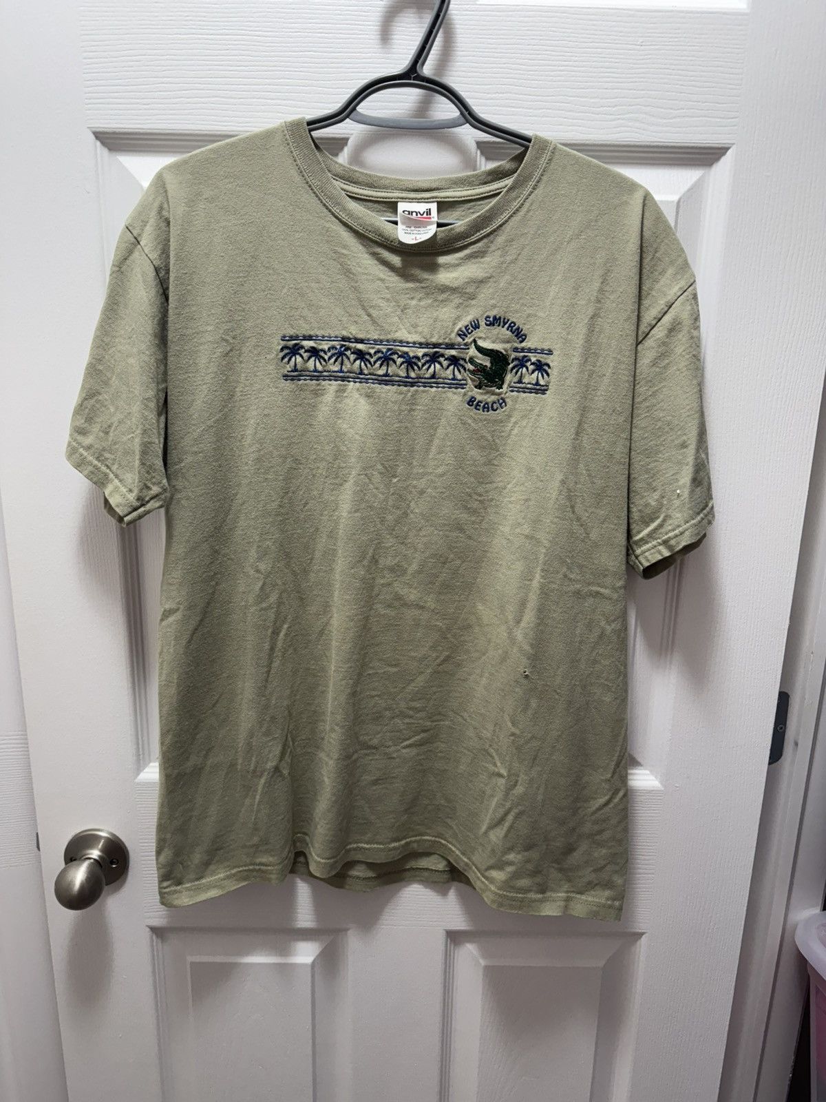 Anvil × NCAA × Vintage Anvil Vintage New Smyrna Beach Florida Rare T-Shirt Size US L / EU 52-54 / 3 - 1 Thumbnail