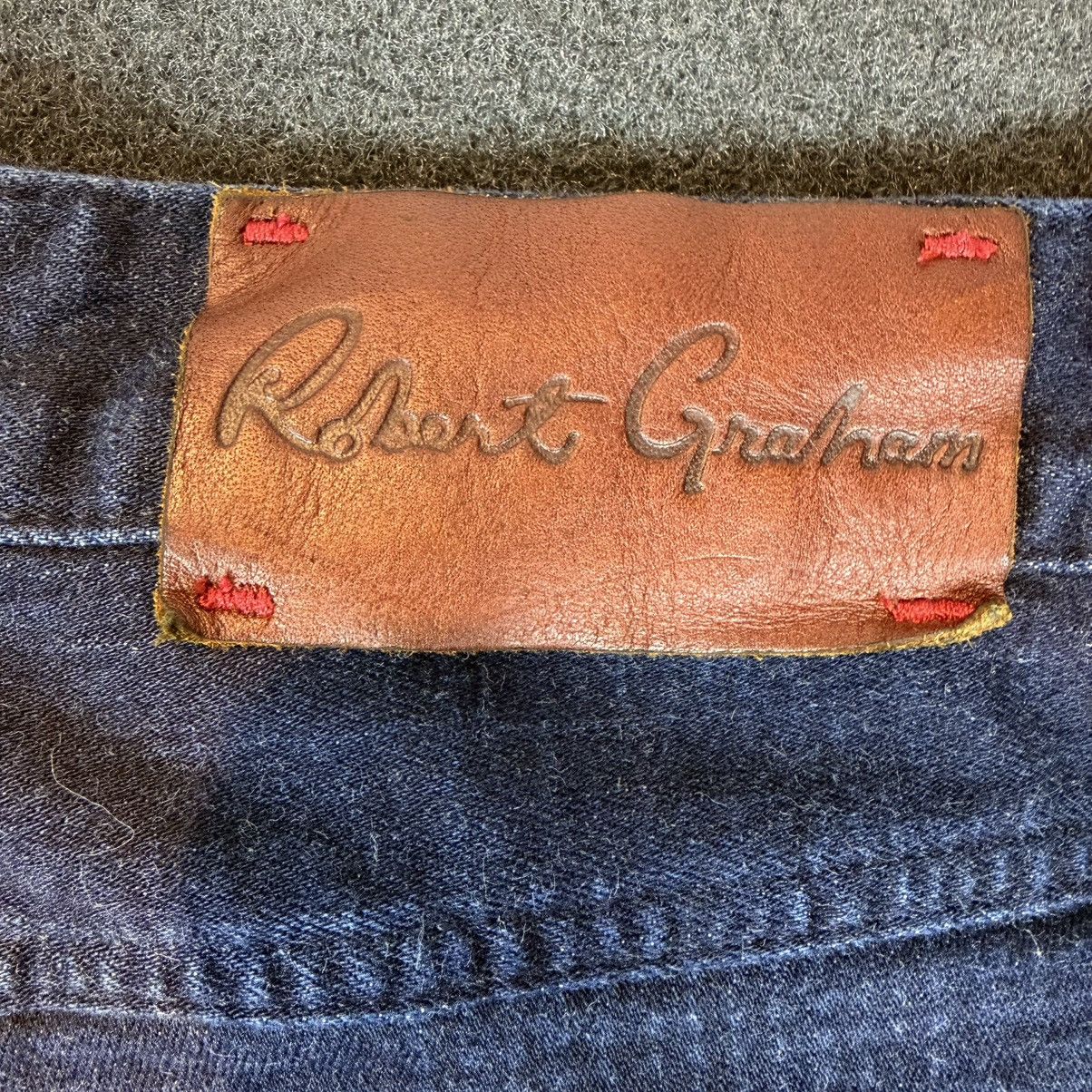 Robert Graham ROBERT GRAHAM - Straight Blue Pattern Denim Jeans Size US 40 / EU 56 - 10 Thumbnail