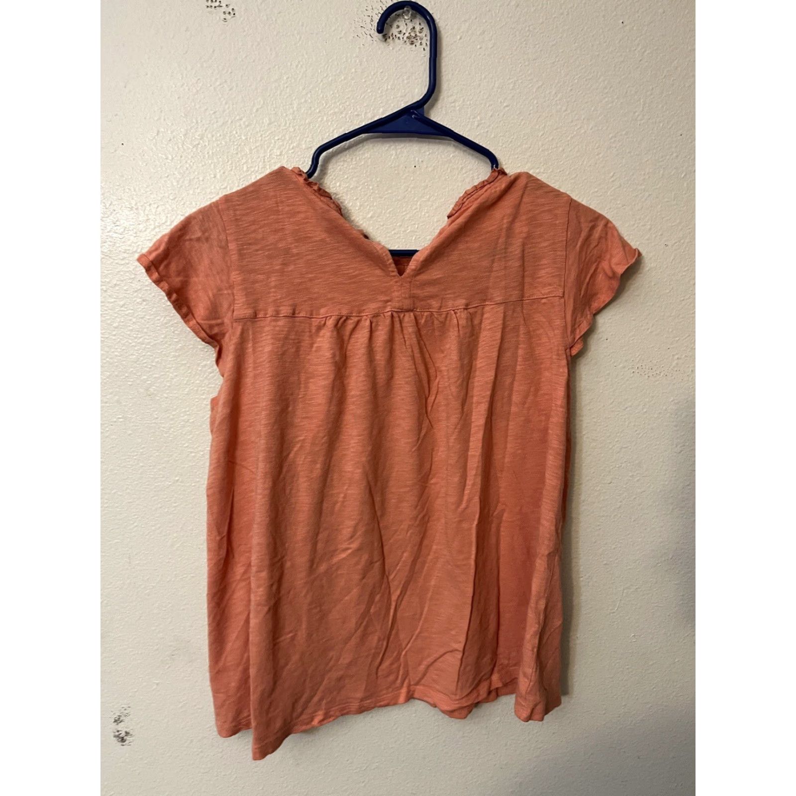 Vintage Ellen Mass Solid Short Sleeve Blouse Small Pink Womens Size S / US 4 / IT 40 - 2 Thumbnail