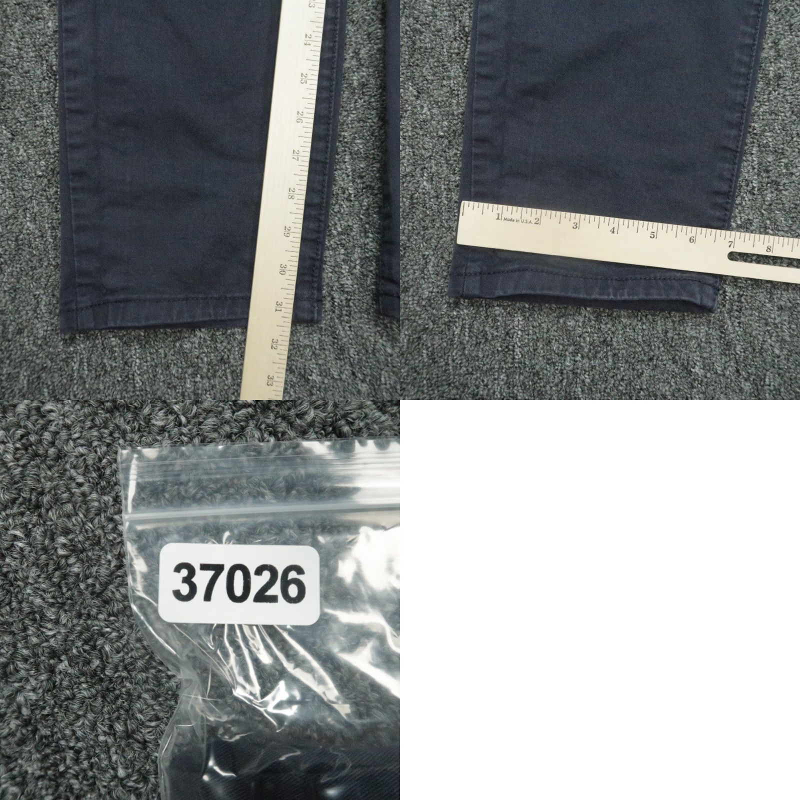 Vintage Flint & Tinder Pants Mens 32x31 Blue 365 Tapered Fit 5-Pocket Chino Shirt/ Pants? Size US 32 / EU 48 - 8 Thumbnail