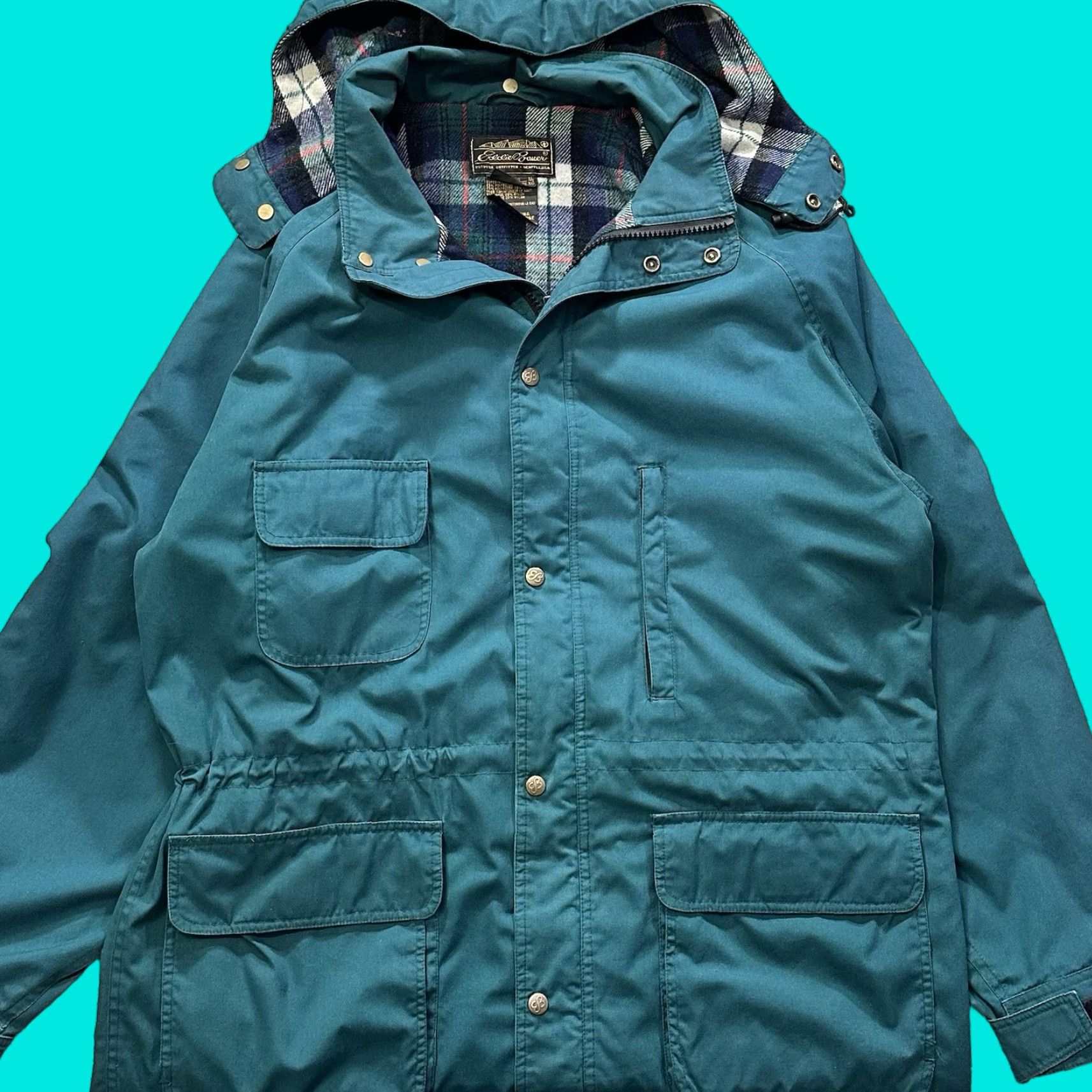 Eddie Bauer × Vintage VTG Eddie Bauer Wool Lined Outdoor Mountain 