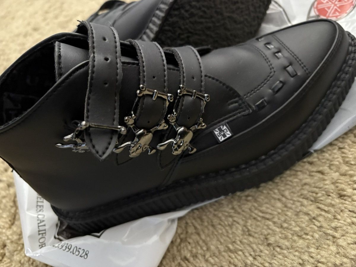 T.U.K. Footwear T.U.K. Black Platform Strap Boots Size US 8 / IT 38 - 4 Thumbnail
