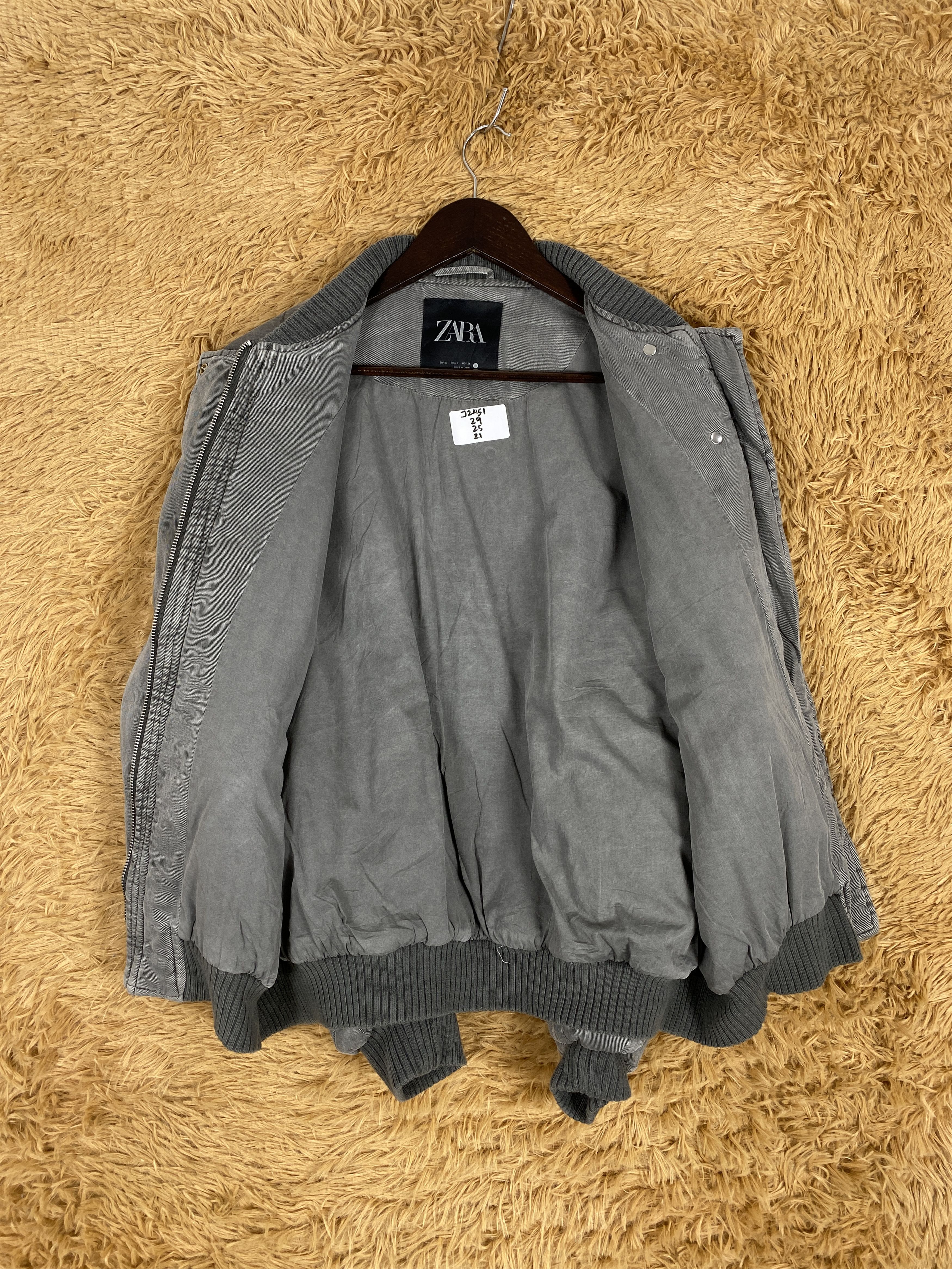 Zara Vintage Zara Rugged faded Quilted Bombers Jacket PJ2451 Size US L / EU 52-54 / 3 - 6 Thumbnail
