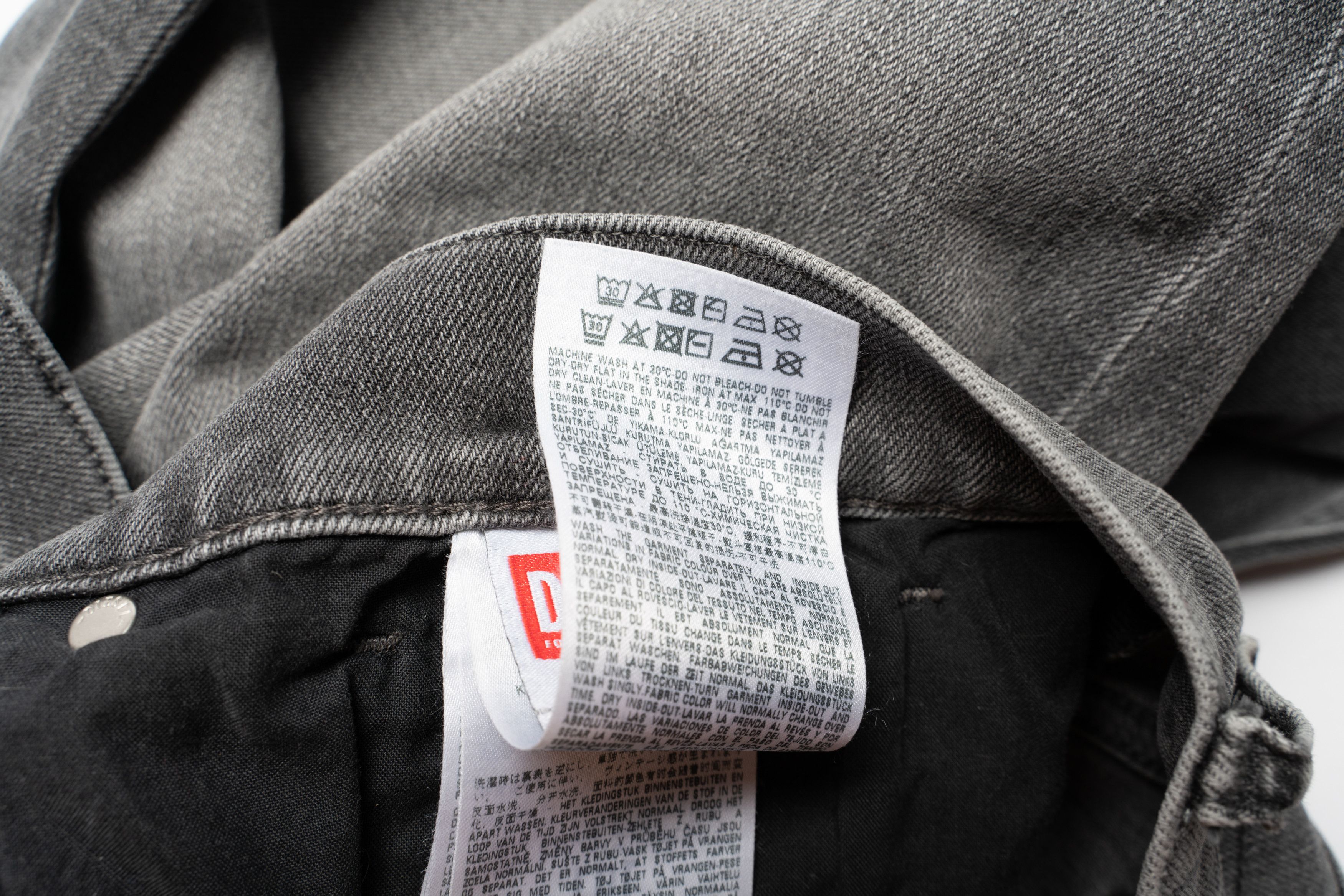 Diesel 🔵DIESEL D-FINING Stretch Tapered Grey Jeans Size US 34 / EU 50 - 10 Thumbnail