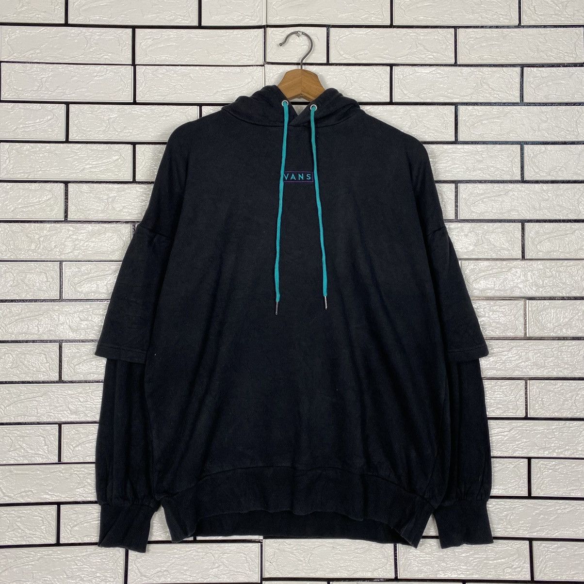 Japanese Brand 📌Vintage Hoodie Pull Over Vans Centre Logo Size US M / EU 48-50 / 2 - 12 Thumbnail