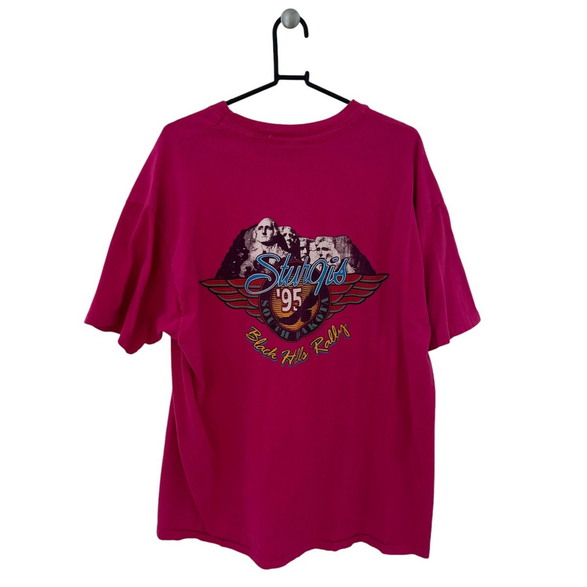 Harley Davidson × Vintage Vintage Harley Davidson sturgis South Dakota pink T shirt Size US XL / EU 56 / 4 - 4 Thumbnail