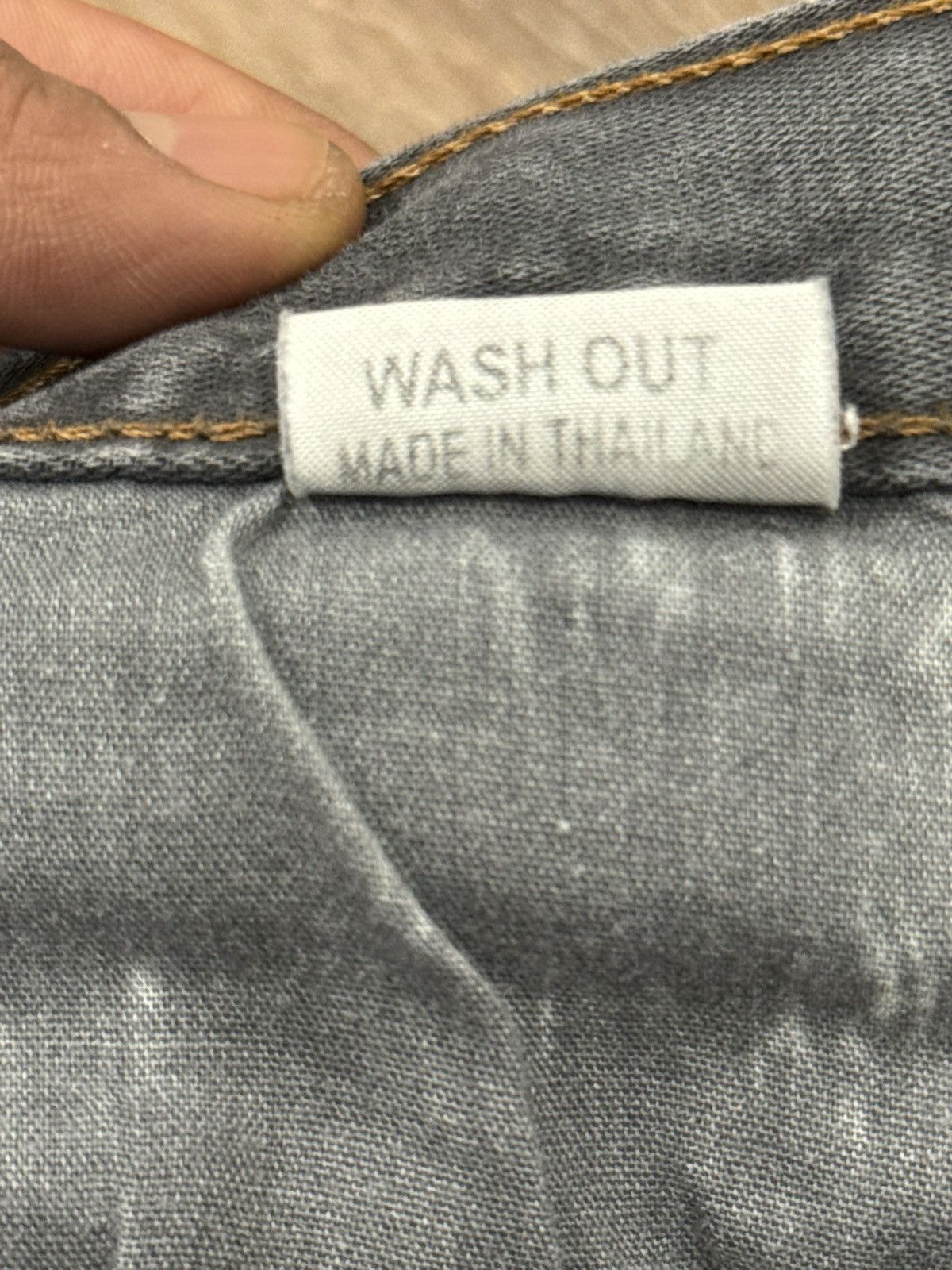Japanese Brand Baggy Grey Reaper Textured Denim - Wide Leg Streetwear Jeans Size US 34 / EU 50 - 16 Thumbnail