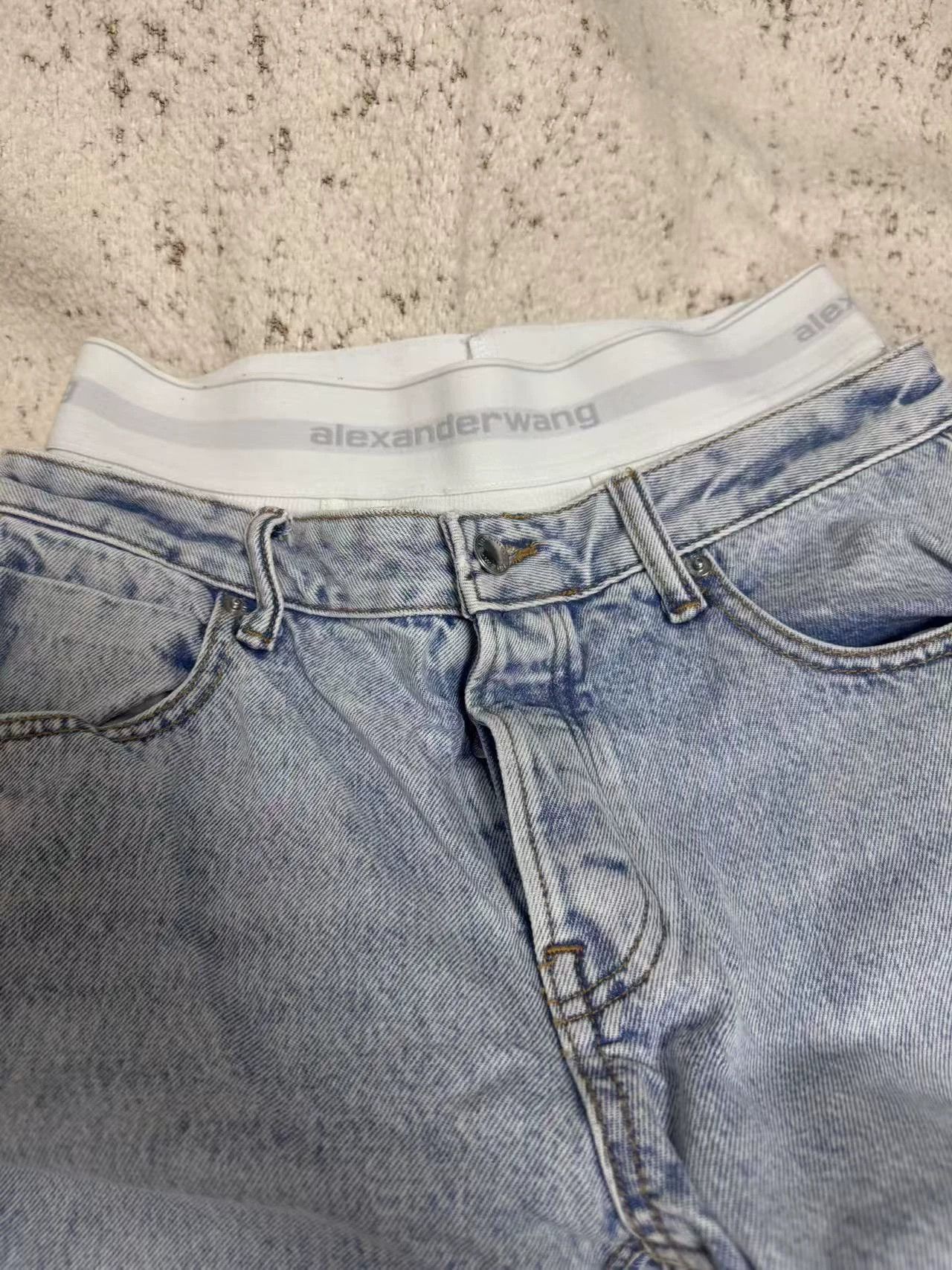 Alexander Wang Alexander Wang Waist - Paneled Jeans 27 Authentic Size 27" / US 4 / IT 40 - 2 Thumbnail