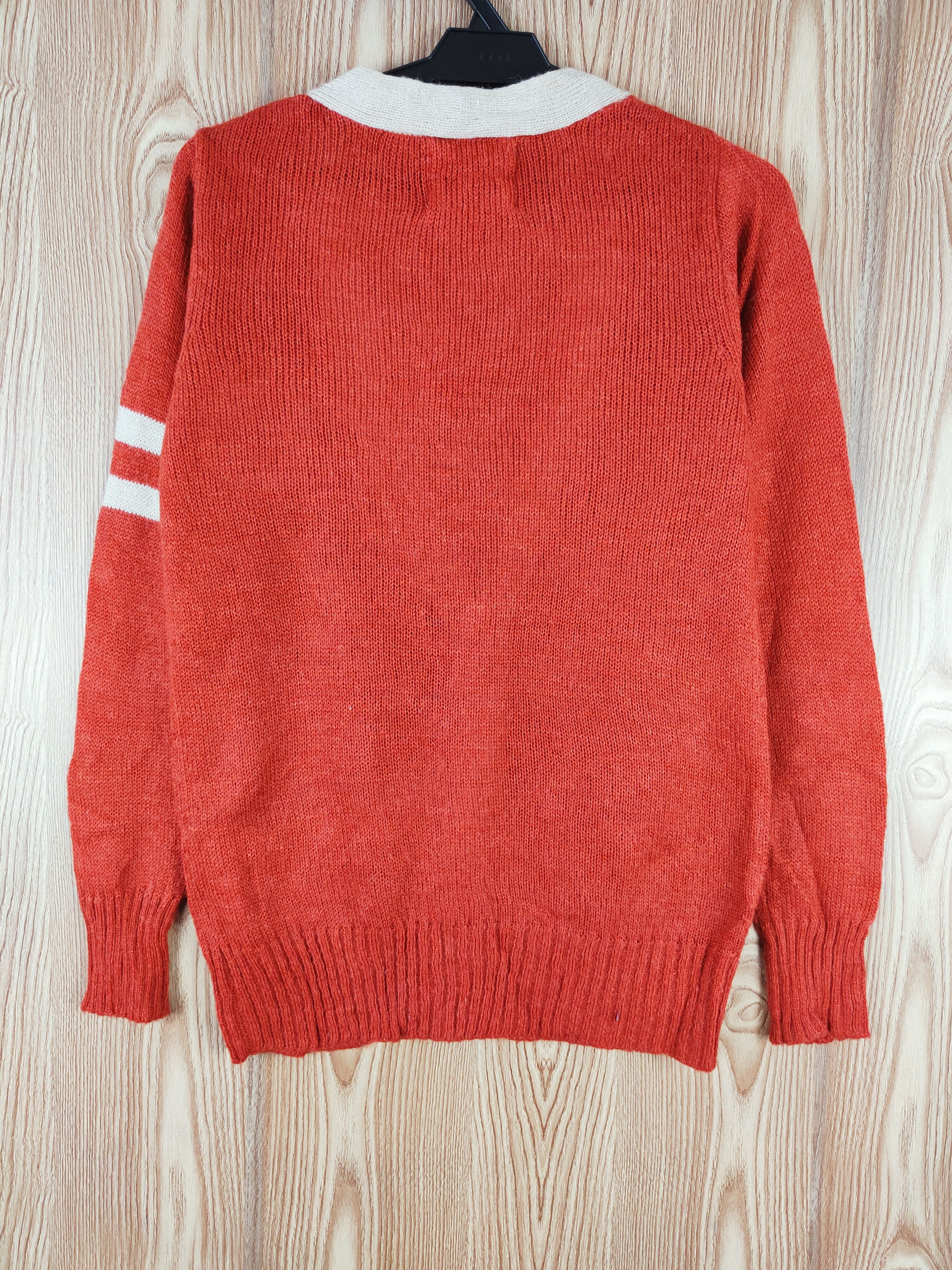 Japanese Brand Double Name Orange Knitwear Cardigan #W154 Size US M / EU 48-50 / 2 - 7 Thumbnail
