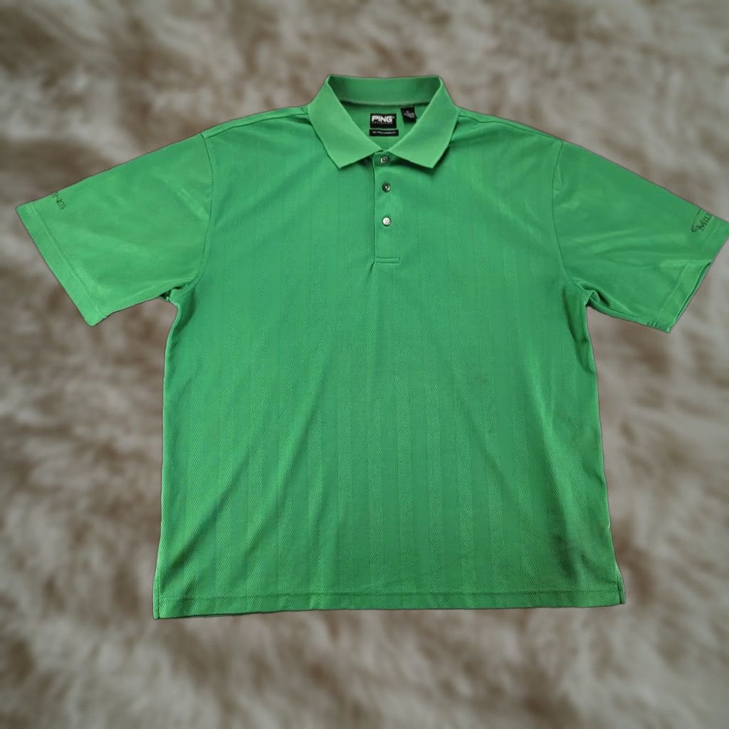 Vintage Ping Collection Polo Shirt Mens XL Green Short Sleeve Golf ...