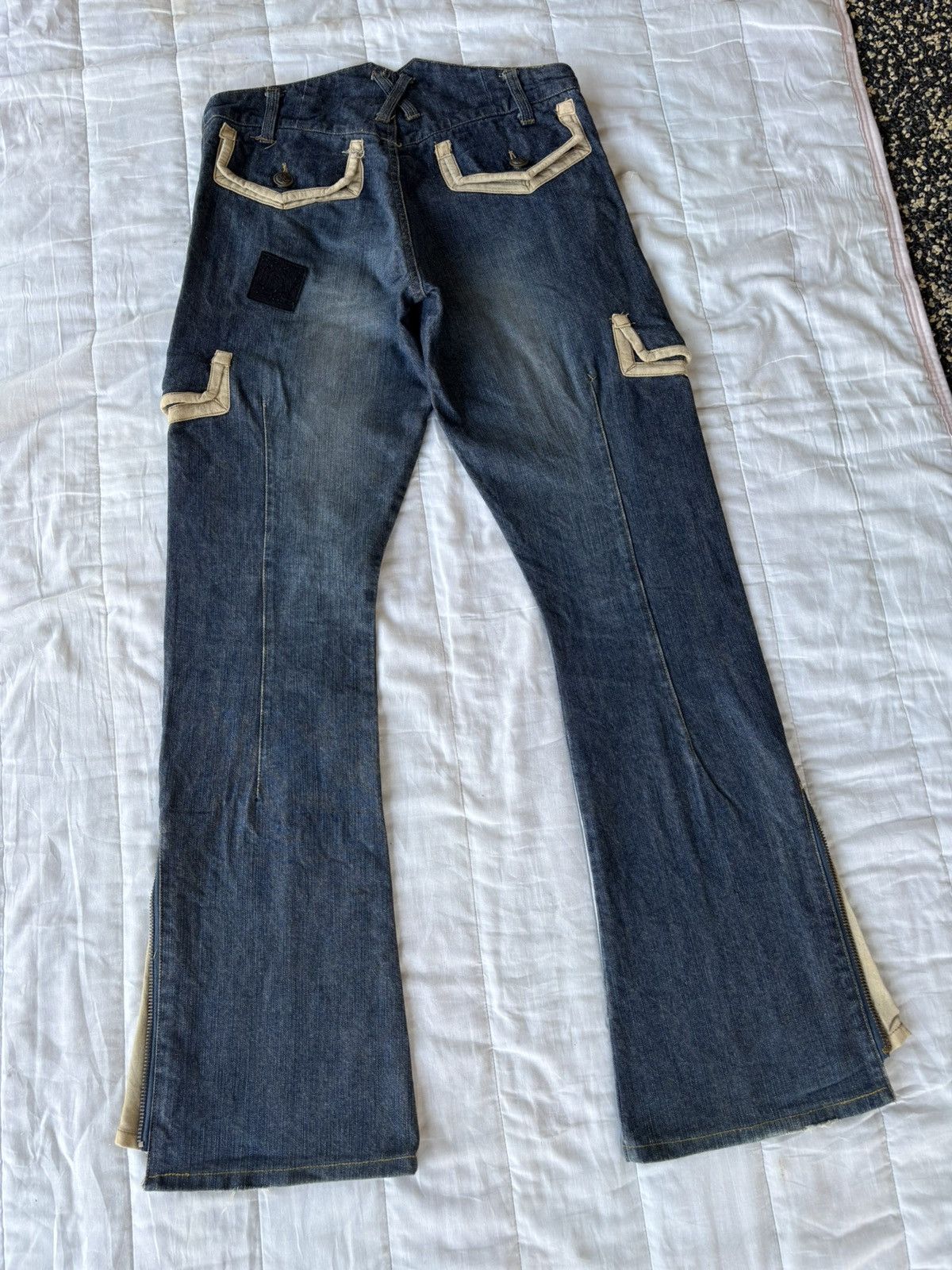 If Six Was Nine 💥IF SIX WAS NINE LGB FLARE MUD WASH JEANS Size US 30 / EU 46 - 4 Thumbnail