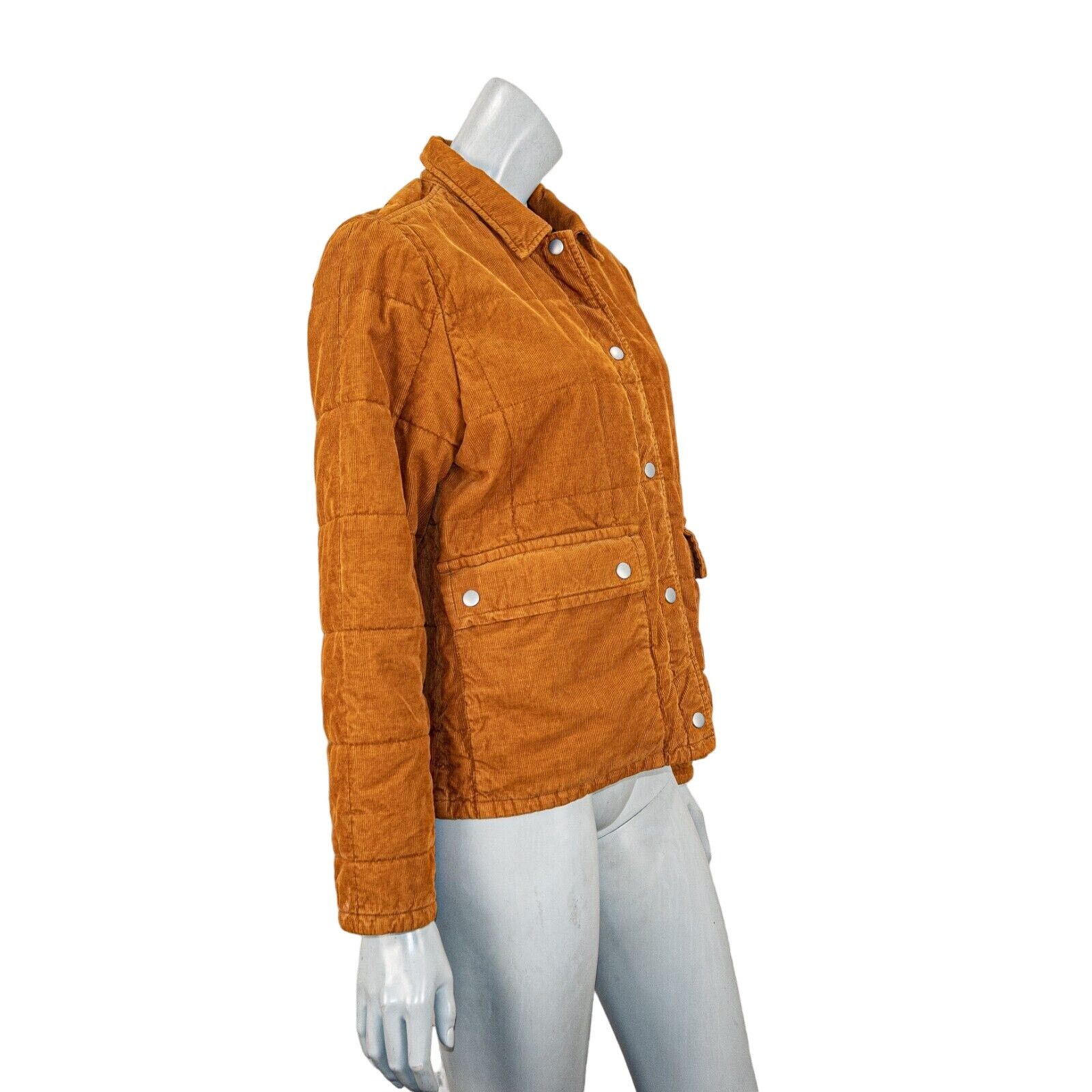 Outerknown OUTERKNOWN Women's Lou Corduroy Puffer Jacket in light Brown Size M / US 6-8 / IT 42-44 - 4 Thumbnail