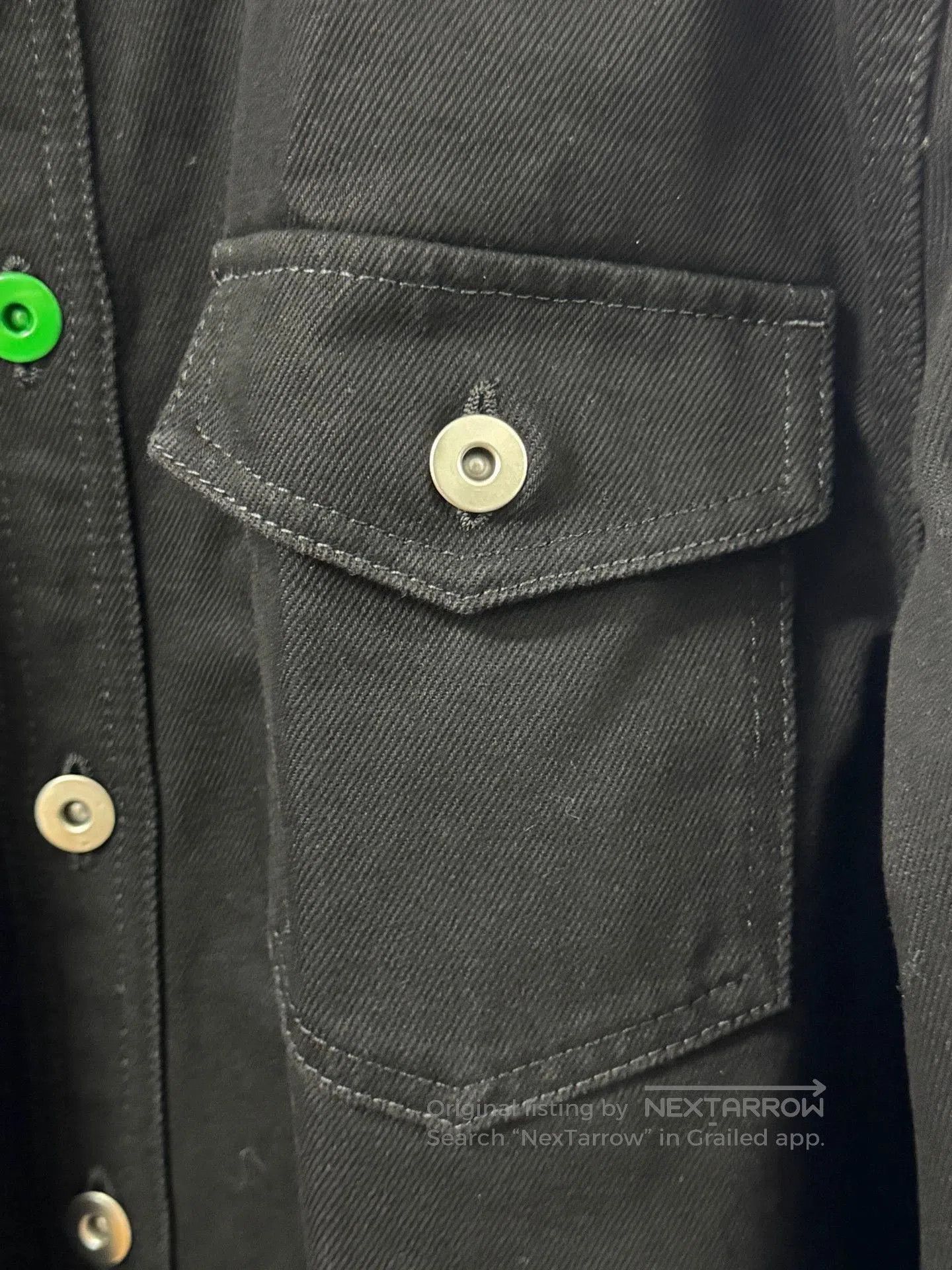 Bottega Veneta black cotton denim jacket for men. Size US M / EU 48-50 / 2 - 3 Thumbnail