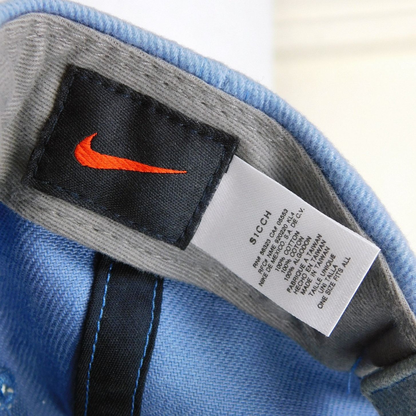Nike 90s Nike Swoosh Logo Hat Blue Slight Fade Adjustable Size ONE SIZE - 8 Thumbnail