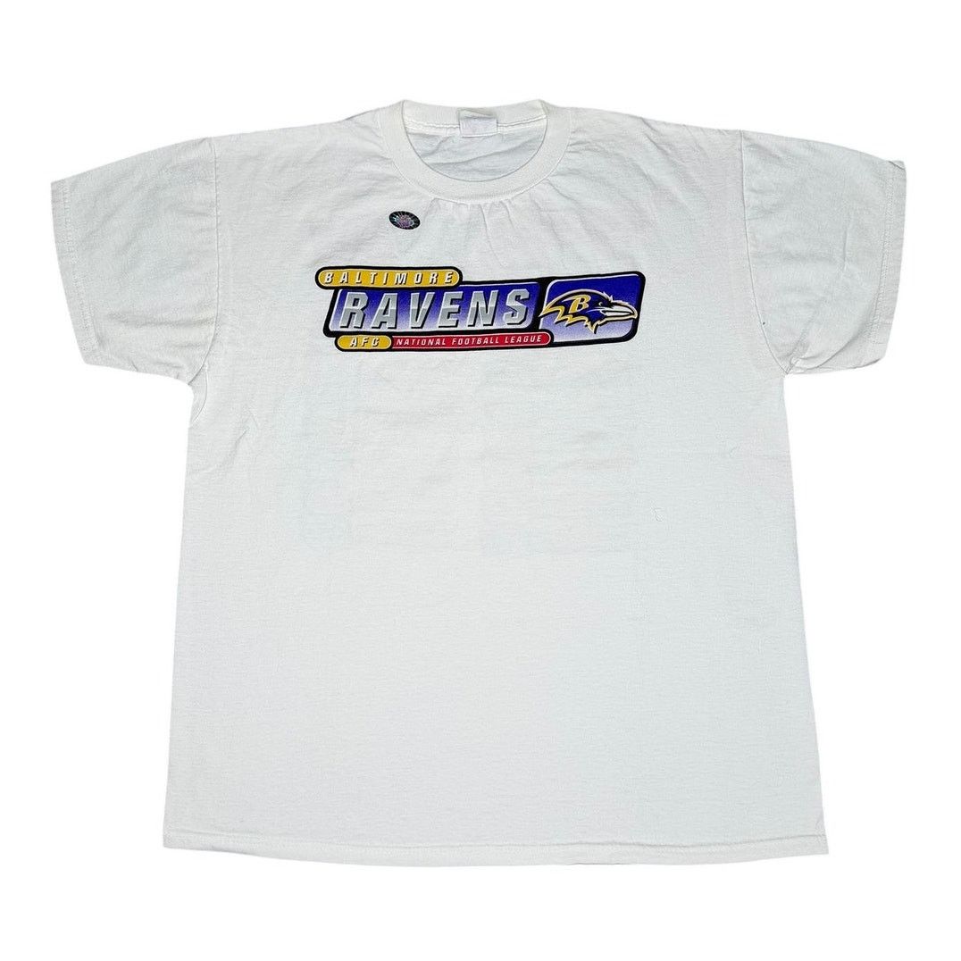 Majestic × NFL × Vintage Vintage Baltimore Ravens 2000 NFL Schedule T-Shirt Size US L / EU 52-54 / 3 - 2 Thumbnail