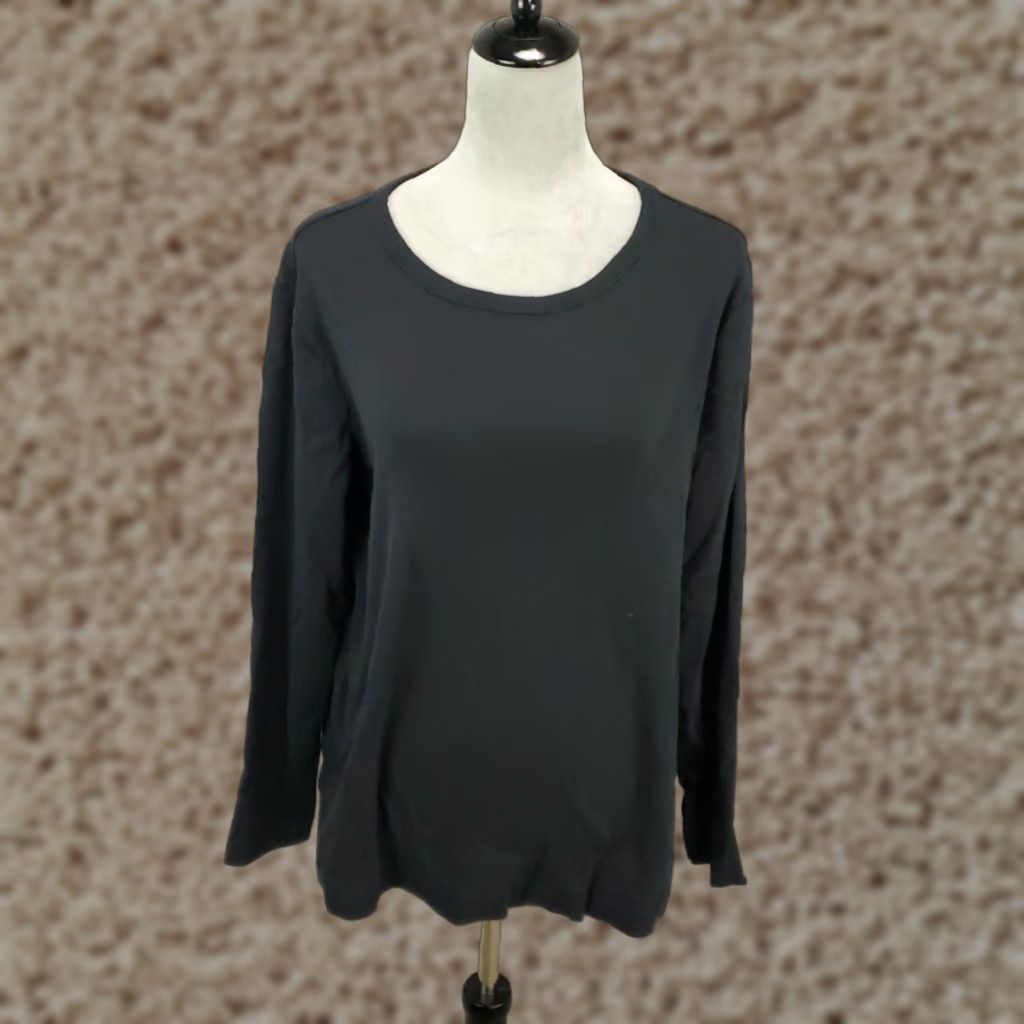 Vintage Duluth Trading Shirt Womens 2XL Dark Blue Long Sleeve Pullover Top Size XXL / US 16-18 / IT 52-54 - 1 Thumbnail