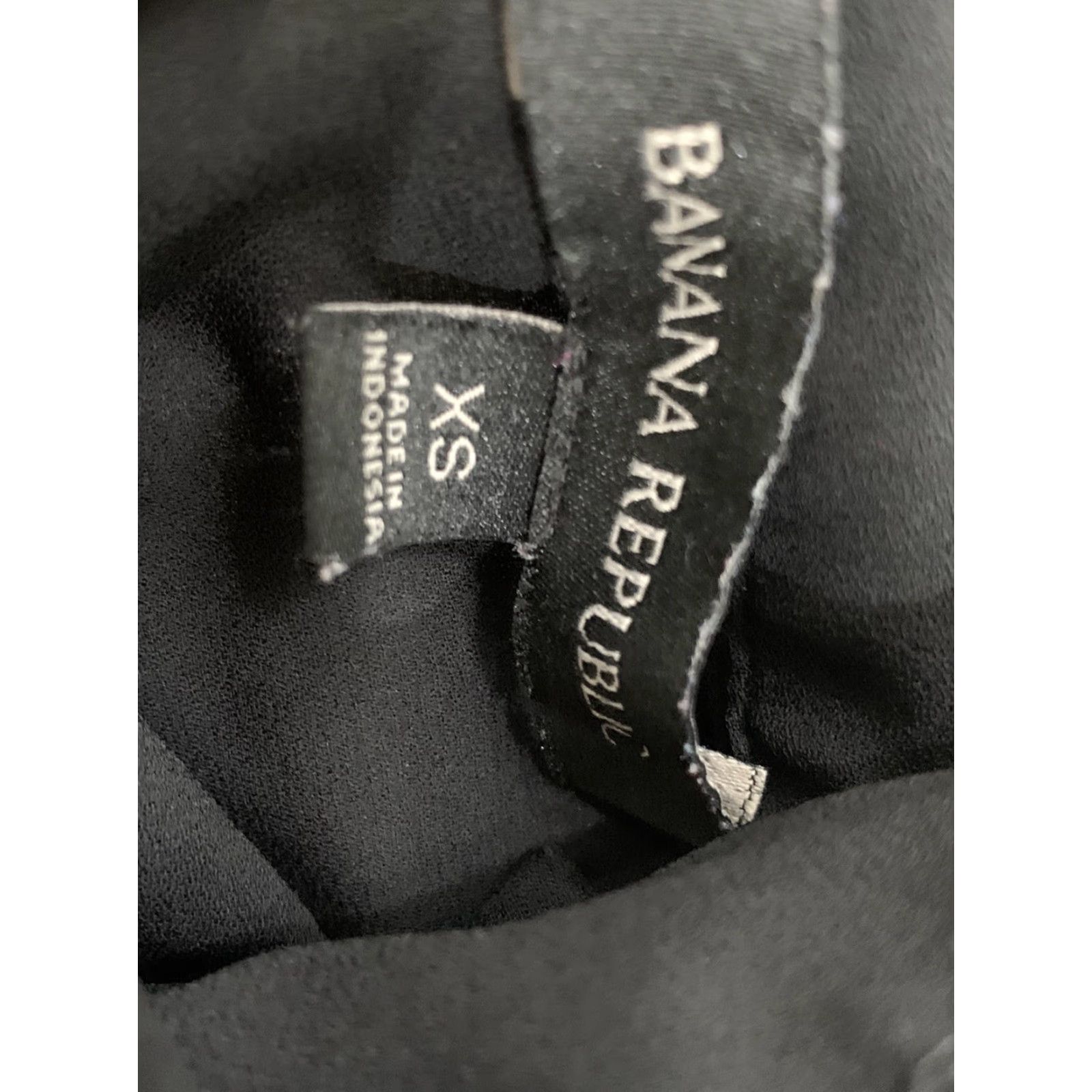 Banana Republic Banana Republic Womens Blouse Sz XS Black Sheer VGUC Size XS / US 0-2 / IT 36-38 - 4 Thumbnail
