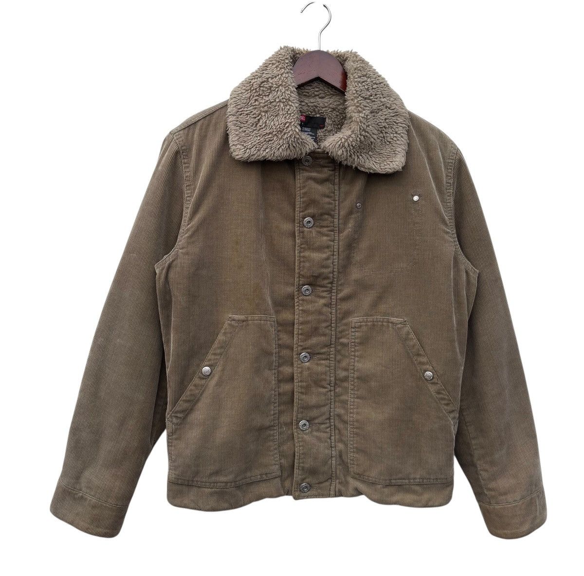 Diesel Diesel Corduroy Sherpa Lining Bombers Jacket Size US S / EU 44-46 / 1 - 1 Thumbnail