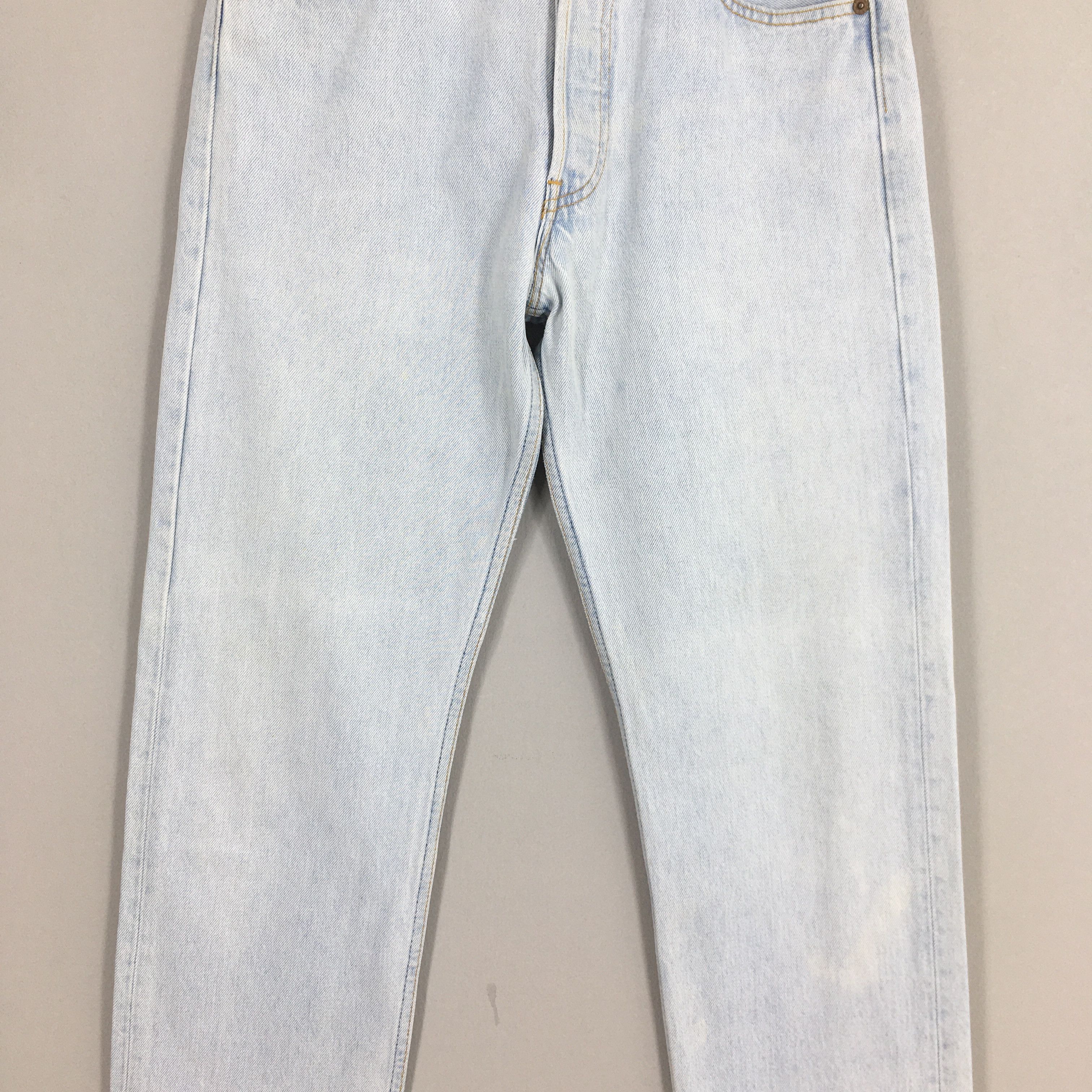 Levi's Size 29x31 Vintage 90s Levi's 501 Faded Blue Jeans S1787 Size US 29 - 3 Thumbnail