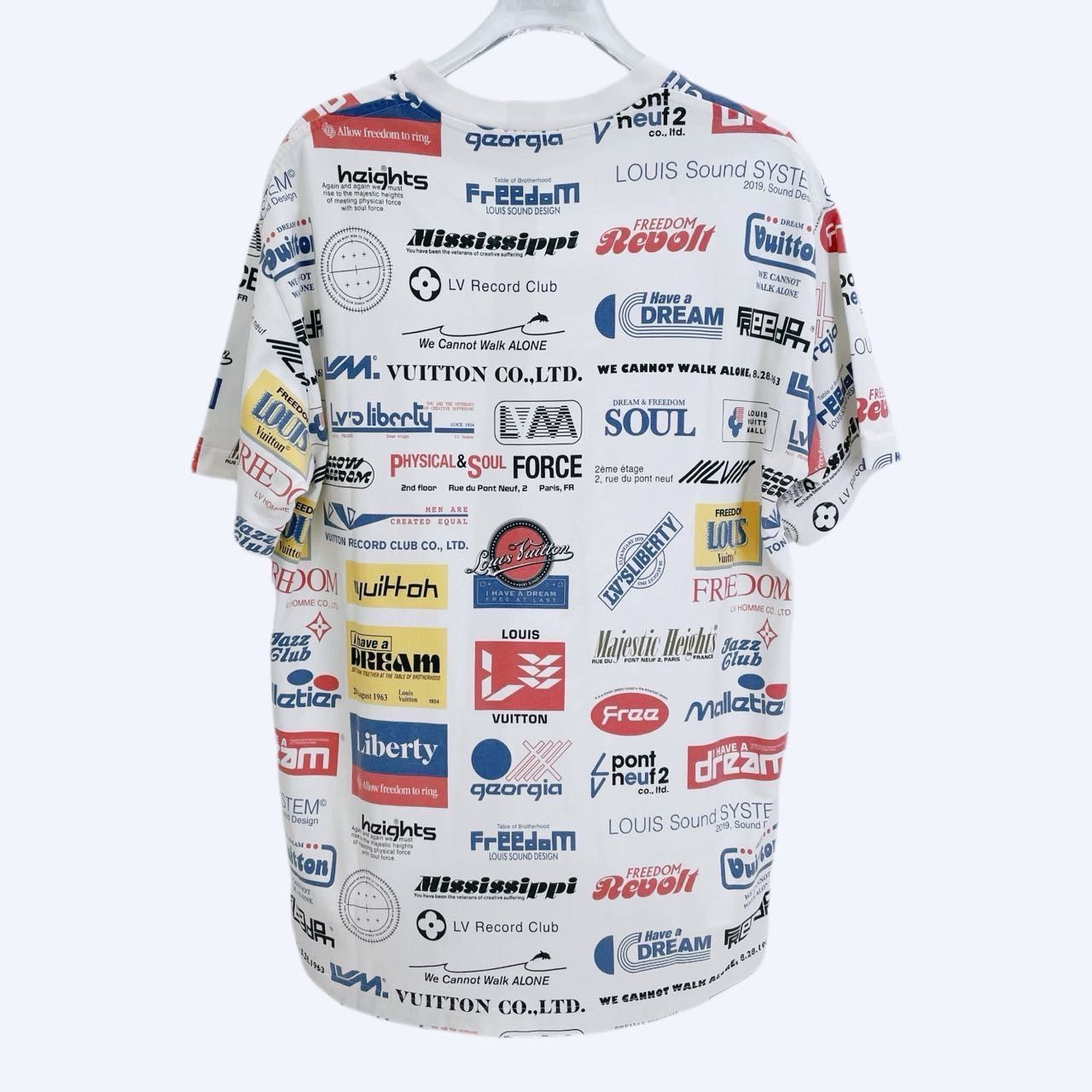 Louis Vuitton Louis Vuitton Multi-Logo Printed Casual T-Shirt K26WX Size M / US 6-8 / IT 42-44 - 2 Thumbnail