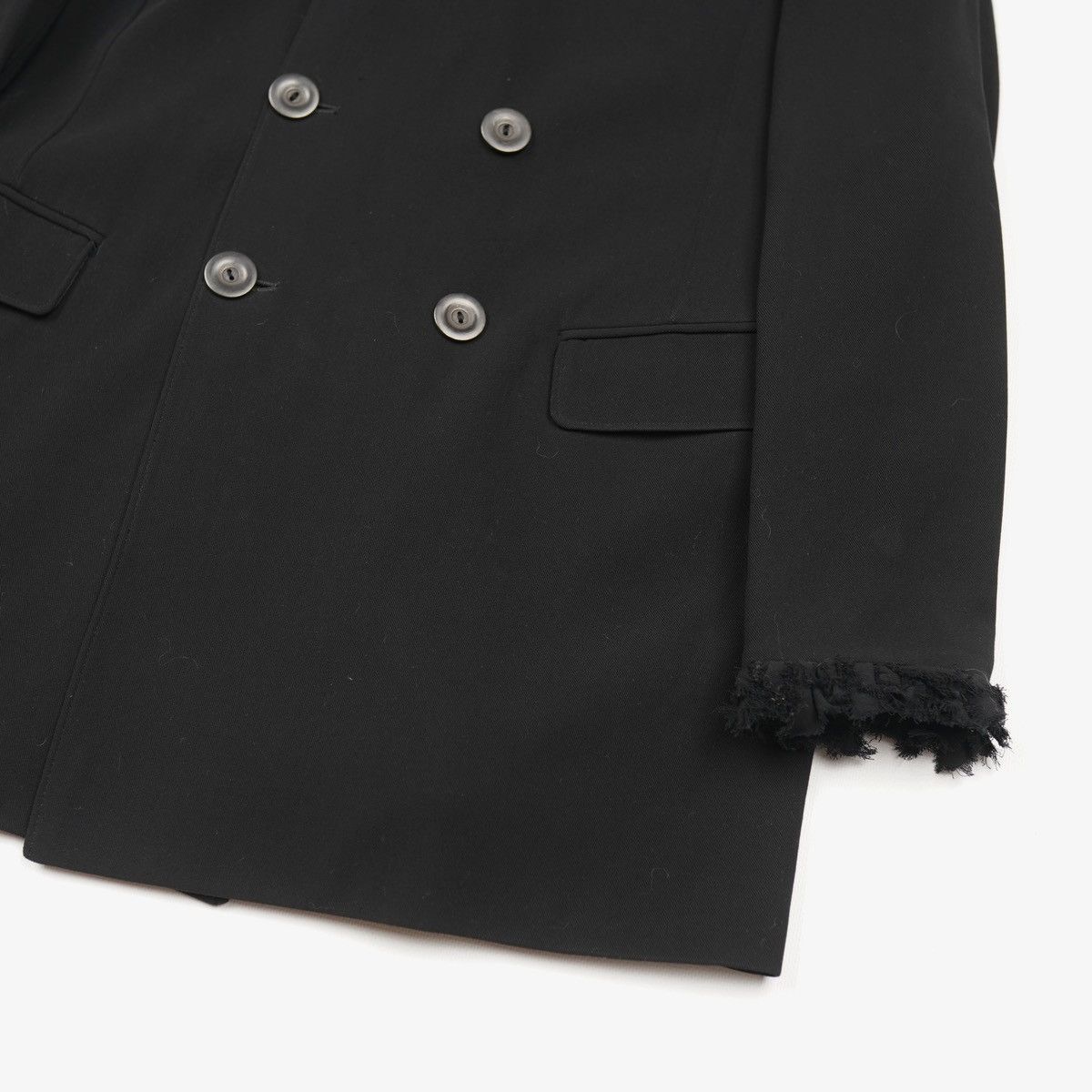 Jean Paul Gaultier Jean Paul Gaultier Wool Fringe Double Breasted Coat Jacket Size M / US 6-8 / IT 42-44 - 7 Thumbnail