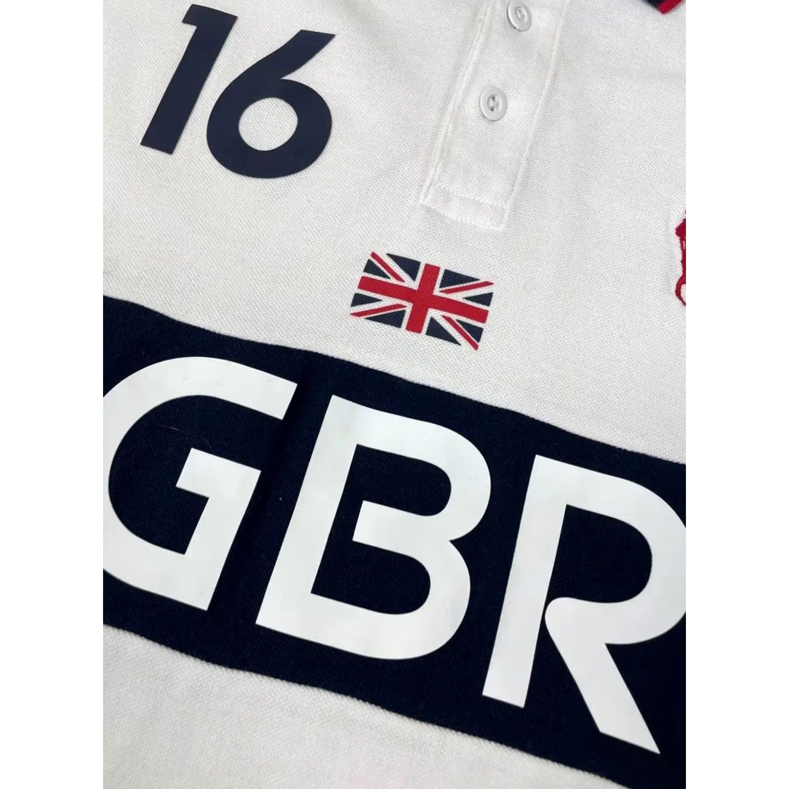 Polo Ralph Lauren VINTAGE Polo Ralph Lauren Polo Shirt Rugby Polo Shirt Men L White GBR Great Britain Shirt Men L White Rugby 70s 80s 90s Size US L / EU 52-54 / 3 - 4 Thumbnail