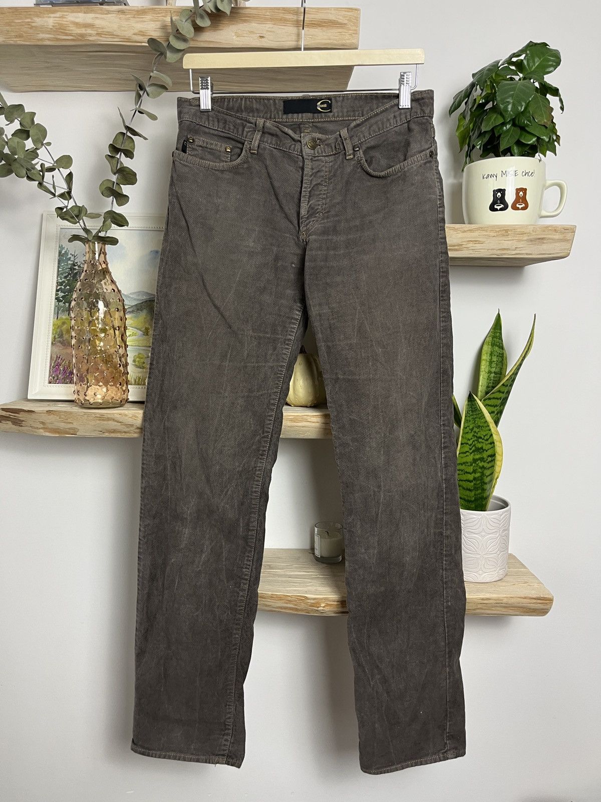 Roberto Cavalli Just cavalli vintage washed bootcut corduroy pants vintage Size US 30 / EU 46 - 1 Thumbnail