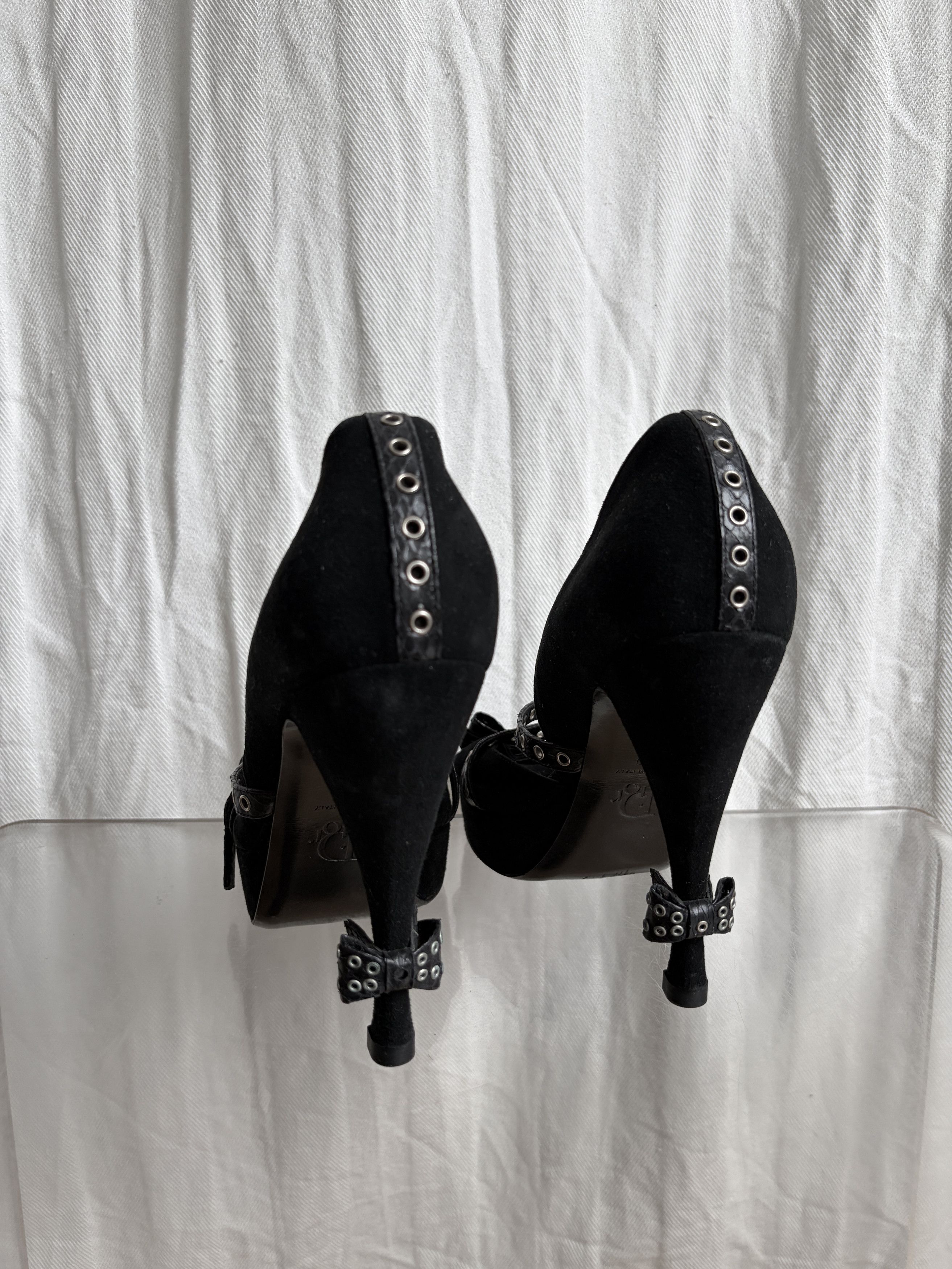 Dior AW03 by John Galliano Studded Bondage Heels Size US 10 / IT 40 - 5 Thumbnail