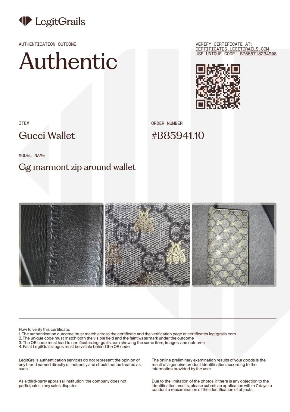 Gucci Gucci GG Supreme Monogram Zip-Aroumd Wallet Size ONE SIZE - 6 Thumbnail
