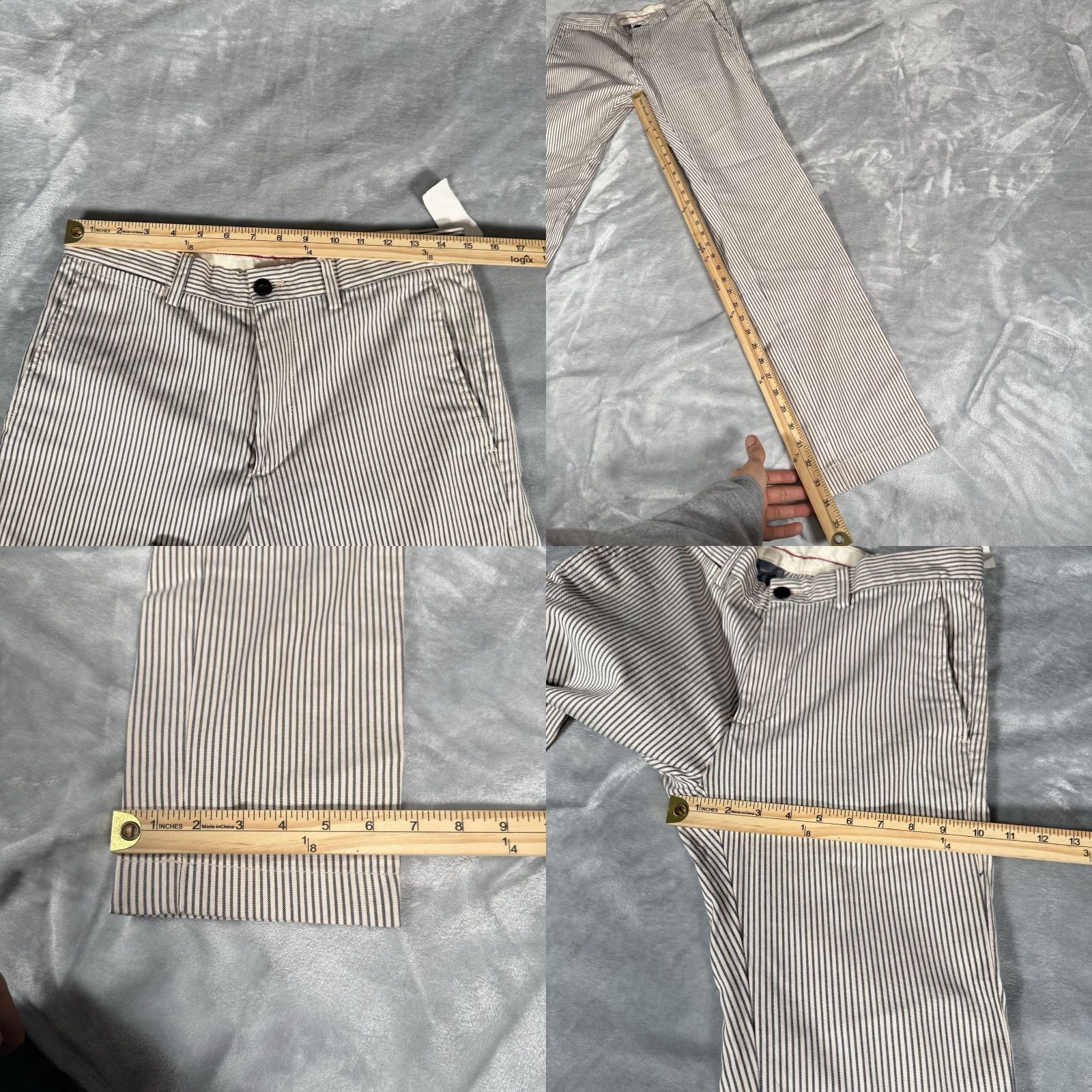 Brooks Brothers Brooks Brothers Red Fleece Striped Dress Pants Mens 30x34 Slim Fit Cotton NEW Size US 30 / EU 46 - 8 Thumbnail