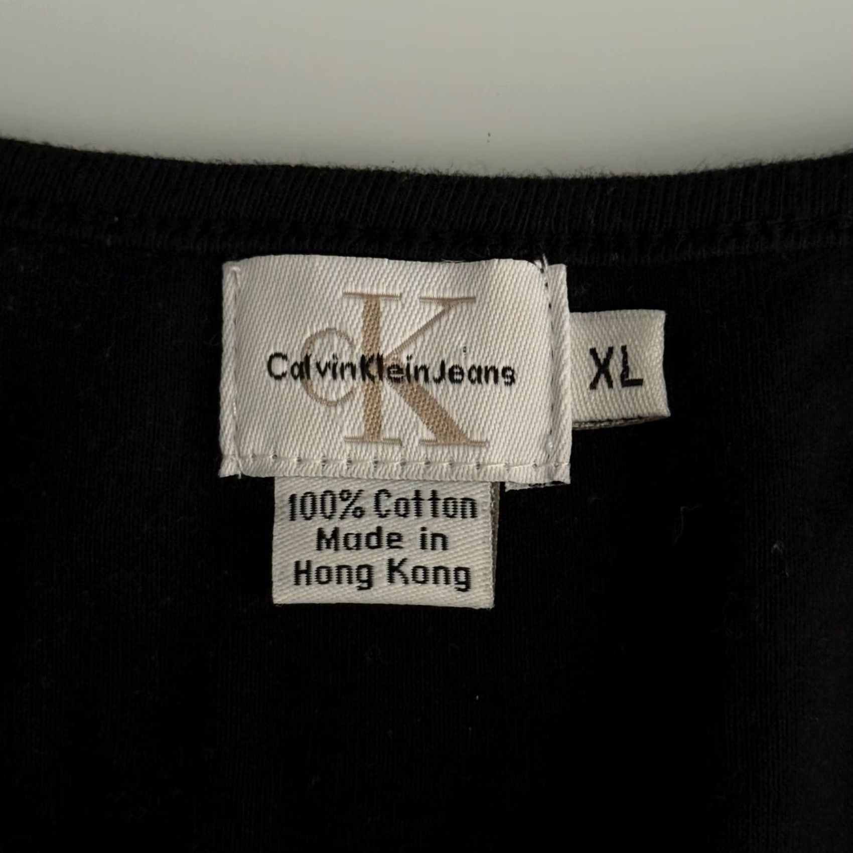 Vintage EUC Calvin Klein Tank Top Black White Ombre Dip-Dye Laser Cut Y2K Girls Womens XL Tank Top Skeptic? Size XL / US 12-14 / IT 48-50 - 6 Thumbnail