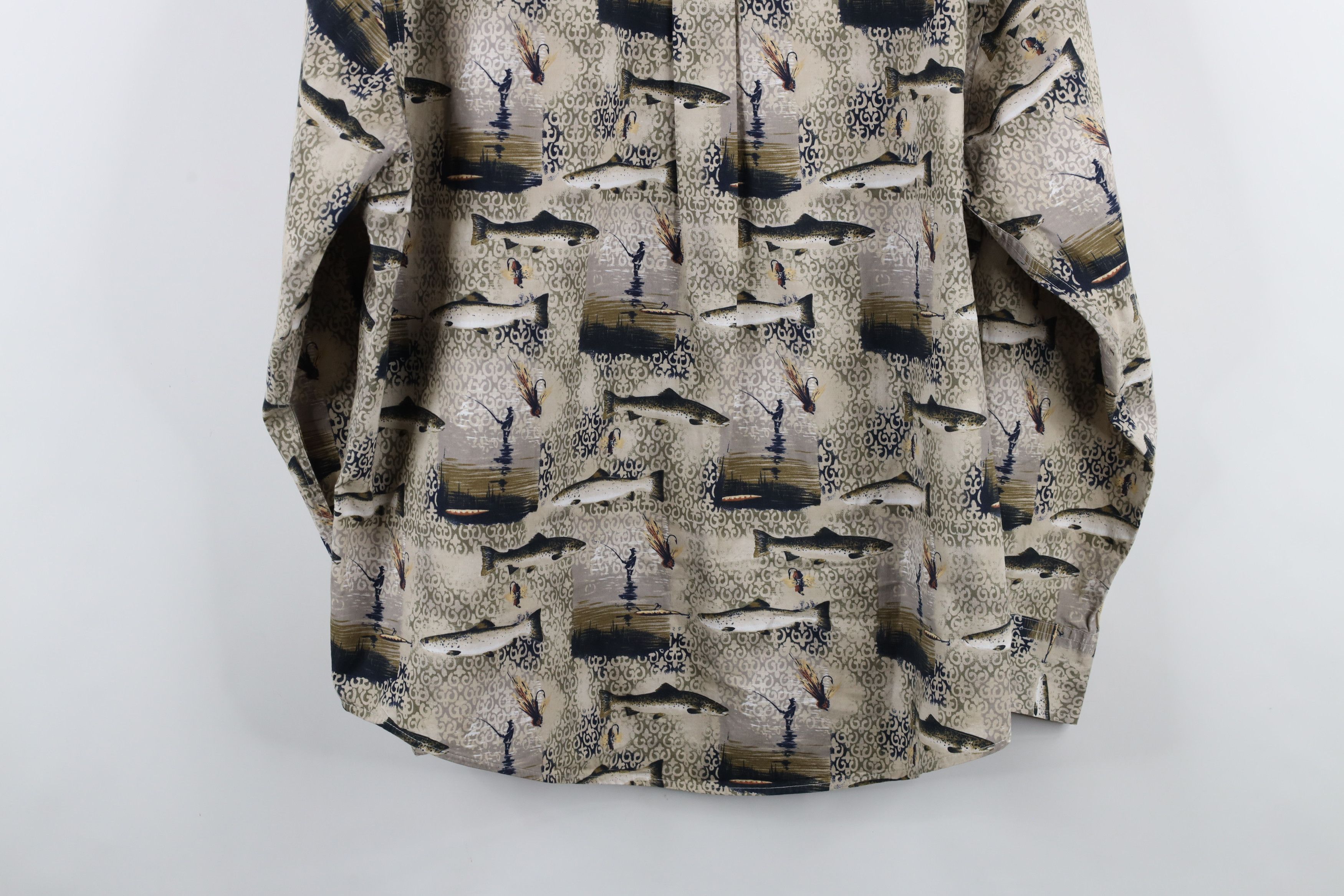 Vintage Vintage 90s Streetwear All Over Print Button Down Shirt Size US L / EU 52-54 / 3 - 11 Thumbnail