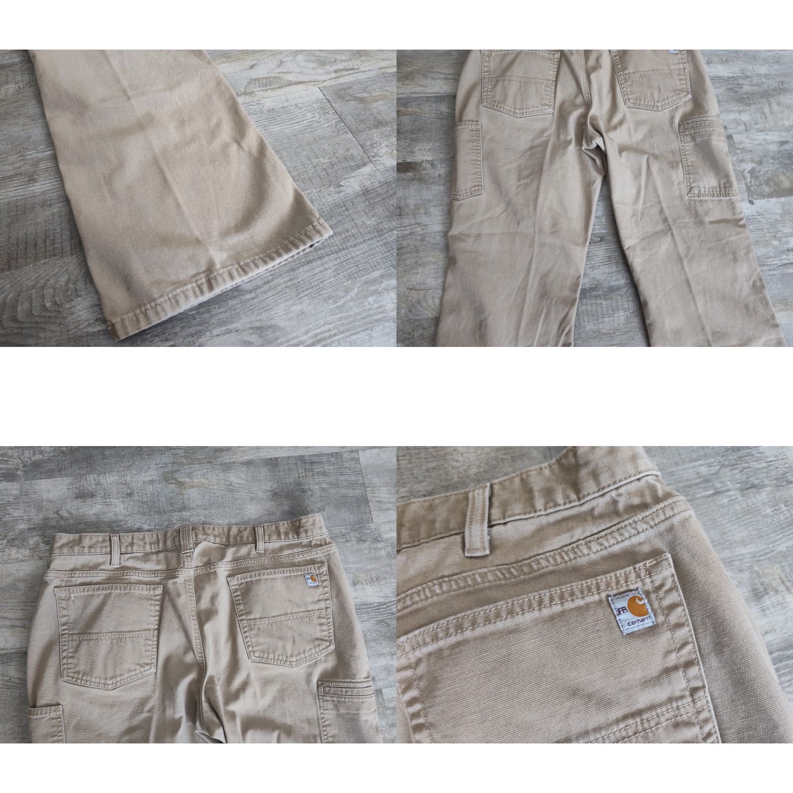 Carhartt VINTAGE Carhartt FR Relaxed Fit Canvas Carpenter Womens Workwear Pants Khaki Straight 18 Size 40" / US 18 - 11 Thumbnail