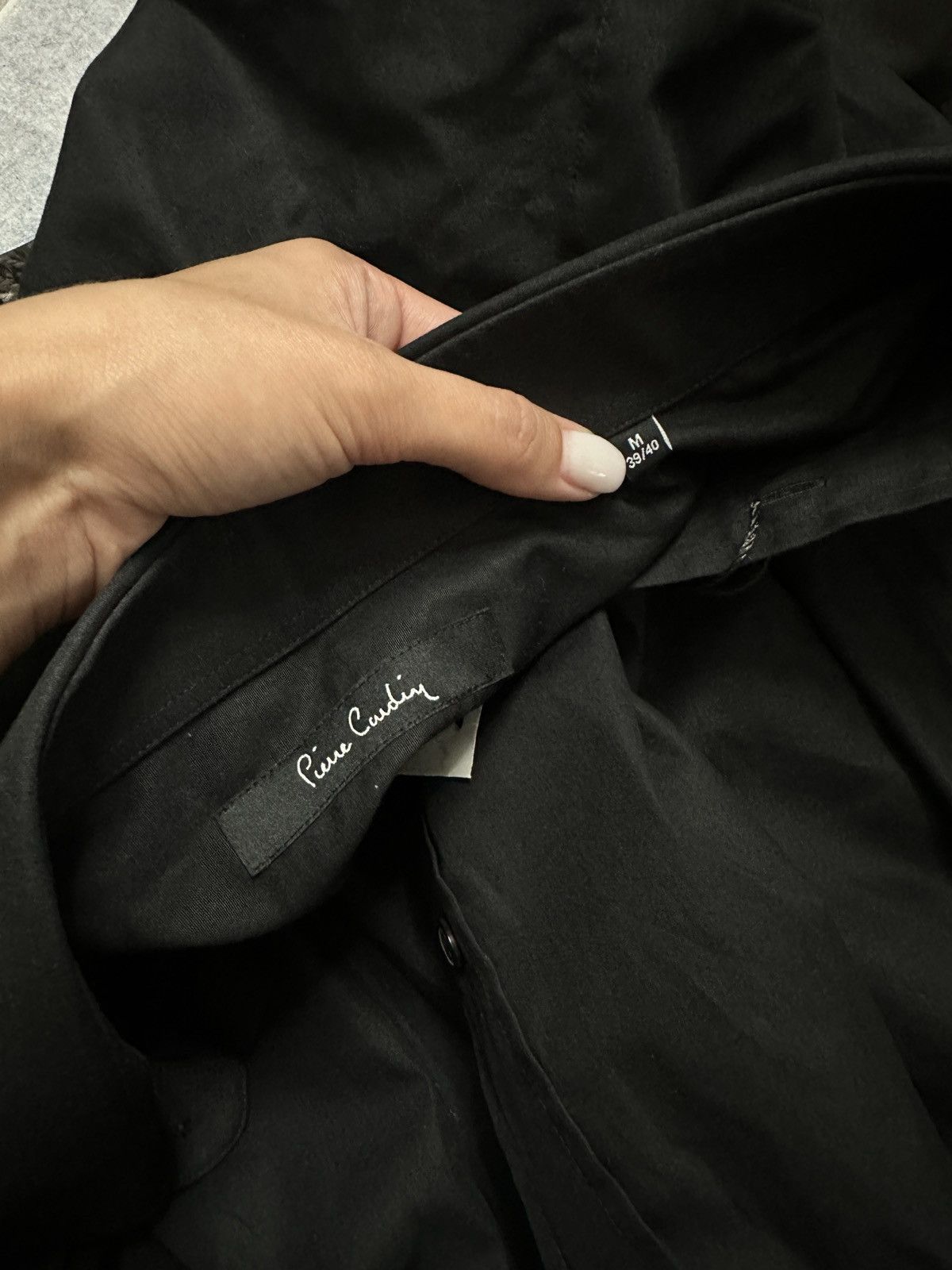 Pierre Cardin Pier Cardin new shirt black basic Size US M / EU 48-50 / 2 - 7 Thumbnail