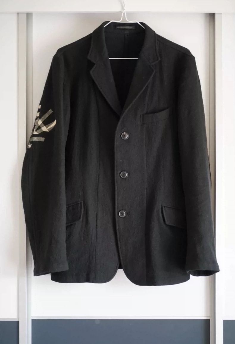 Yohji Yamamoto Yohji Yamamoto size 3 15aw Letter Zip Wool blazer Size 36R - 1 Thumbnail