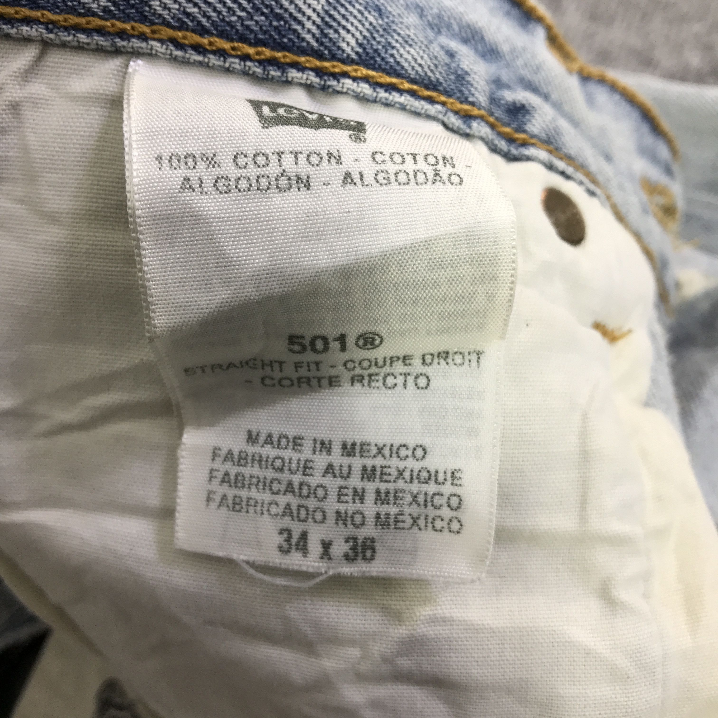 Levi's LEVIS DISTRESSED DENIM WASH FADED PANTA K118B5 Size US 32 / EU 48 - 17 Thumbnail