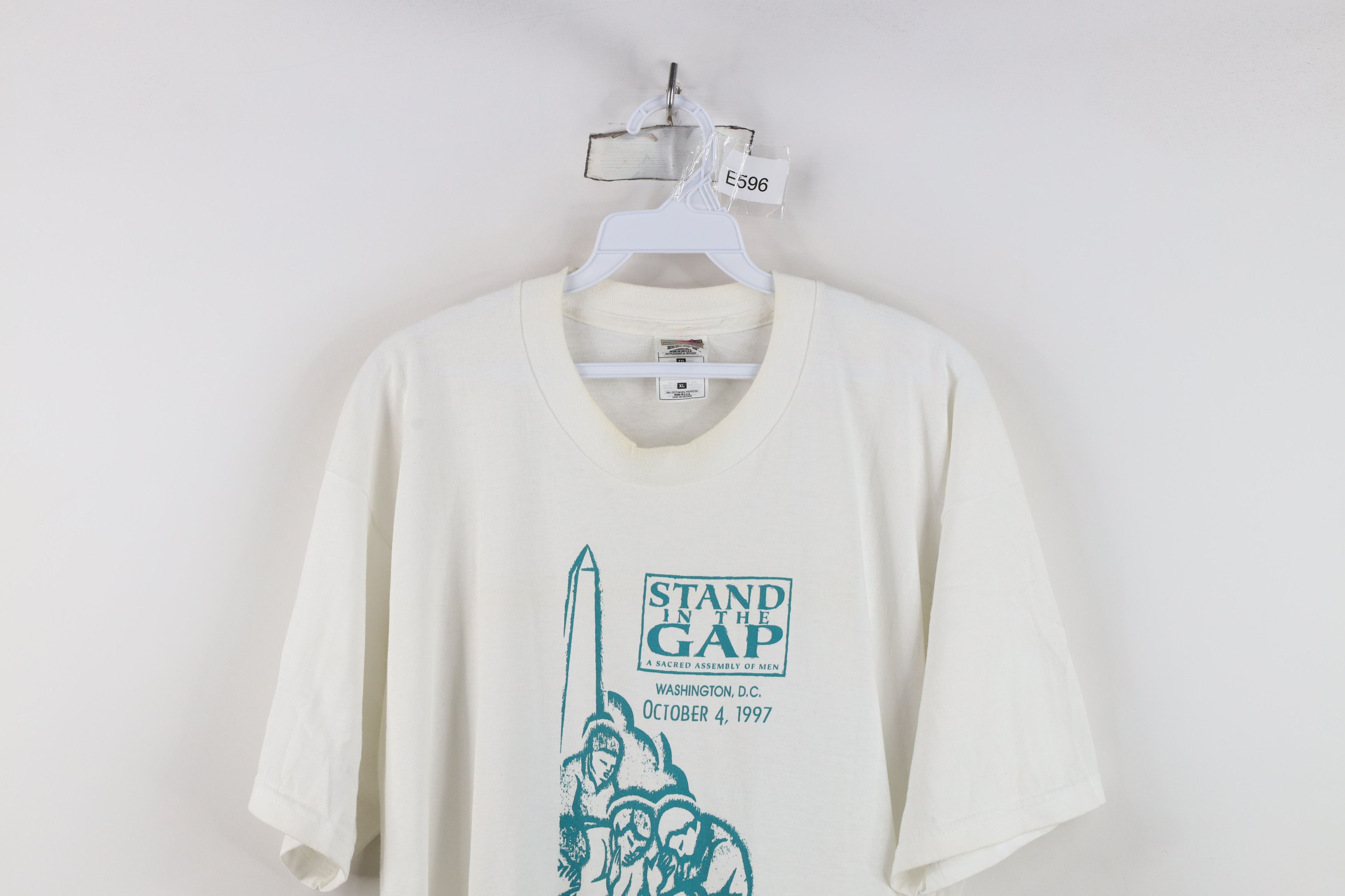 Vintage Vintage 90s Stand The Gap Sacred Assembly of Men T-Shirt USA Size US XL / EU 56 / 4 - 2 Thumbnail