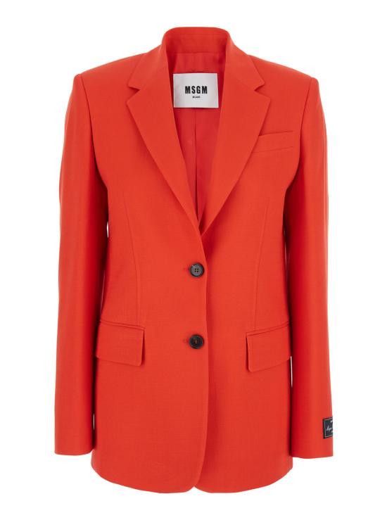 MSGM MSGM Women Suit Jackets 3841MDG2625710618 Red Size S / US 4 / IT 40 - 1 Thumbnail