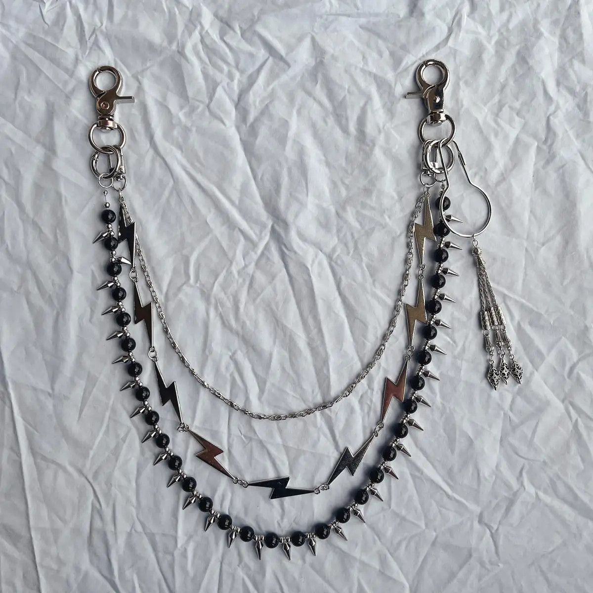 Vintage Punk Agate Lightning Wallet Chain Size ONE SIZE - 2 Thumbnail