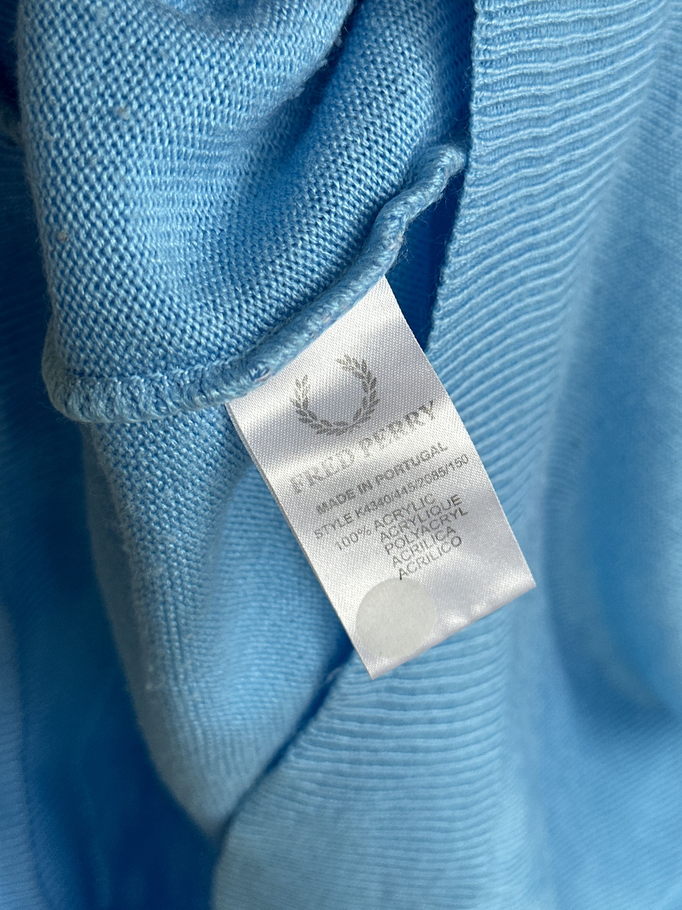 Fred Perry Vintage Fred Perry V Neck Pullover Jumper Sweater Size US M / EU 48-50 / 2 - 7 Thumbnail