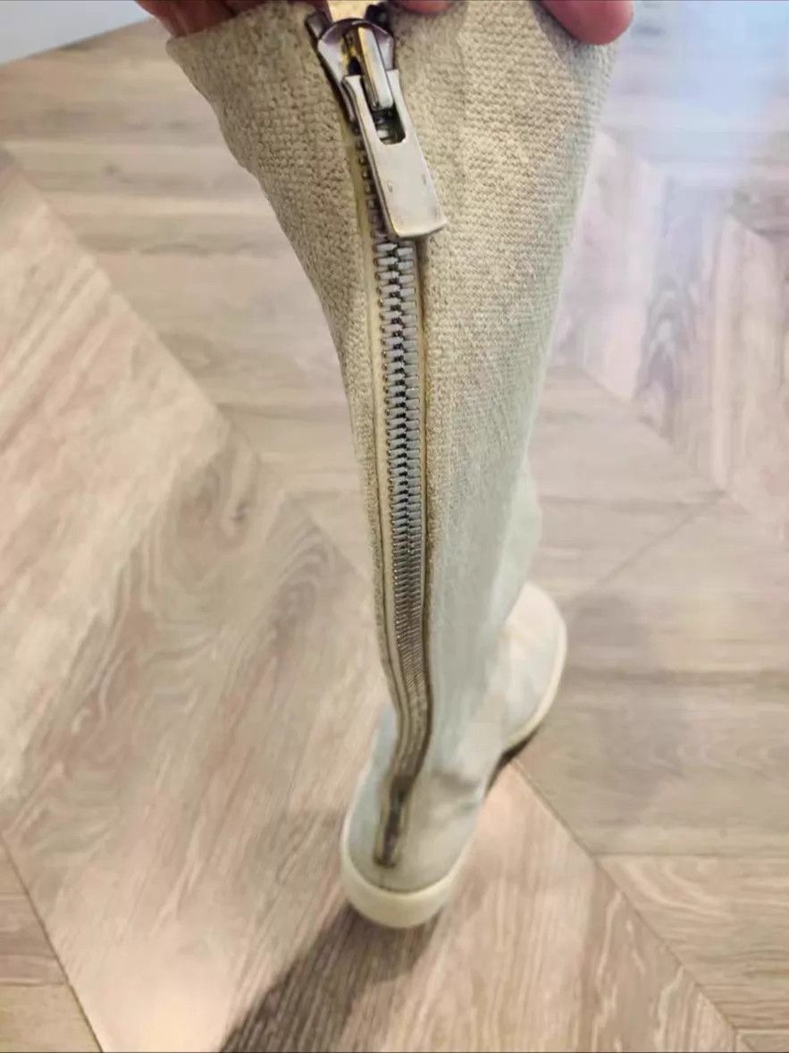 Guidi Guidi Linen Long Boots 39 (37-38 fit) 8-9 New Size US 8.5 / IT 38.5 - 4 Thumbnail
