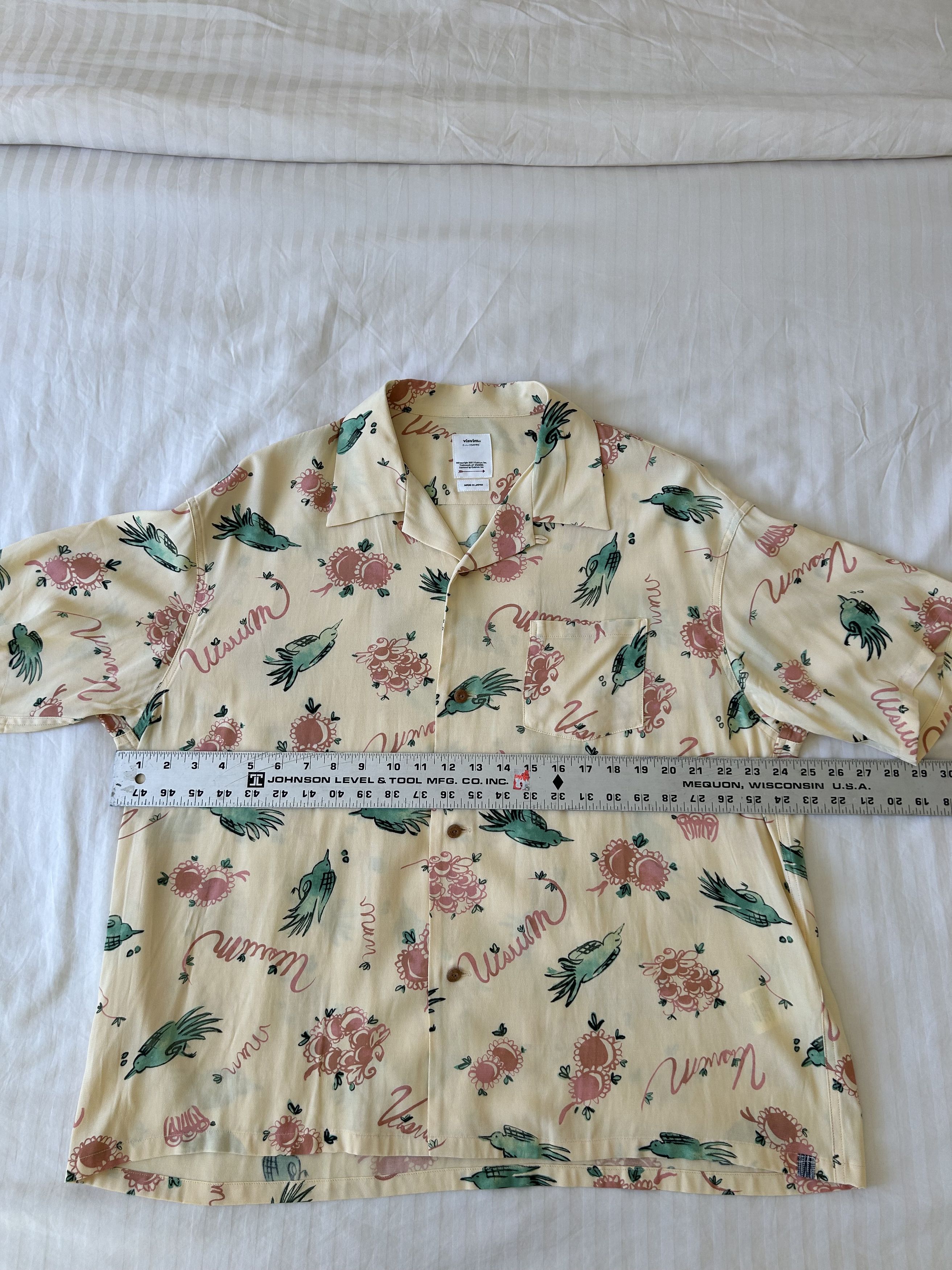 Visvim VISVIM Wallis Sunnybird Short Sleeve Button-Up Camp Shirt Size US M / EU 48-50 / 2 - 1 Thumbnail