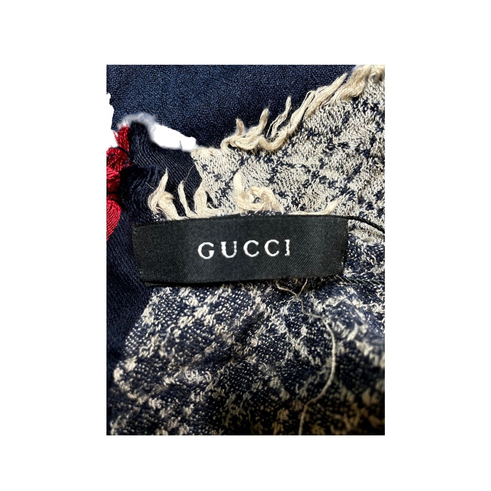 Gucci Gucci Monogram Navy Scarf Size ONE SIZE - 3 Thumbnail