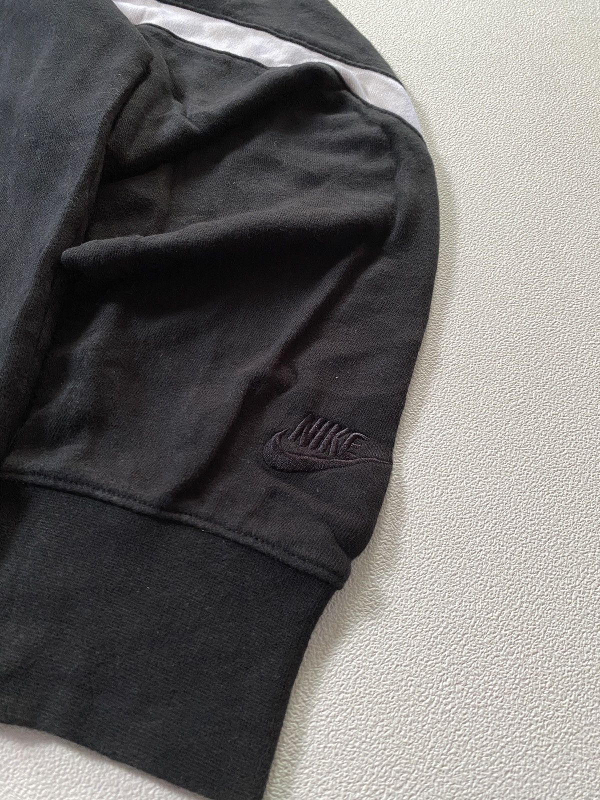 Nike Zipper Hoodie Nike Big Swoosh Black White Size US XL / EU 56 / 4 - 4 Thumbnail