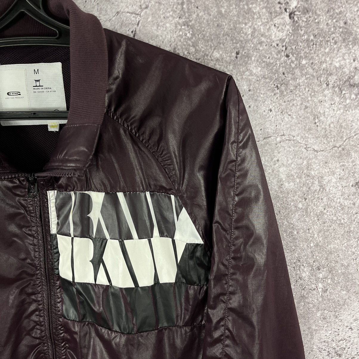 G-Star G-Star Raw Nylon Bomber Jacket Full Zip Y2K Burgundy Size M Size US M / EU 48-50 / 2 - 6 Thumbnail