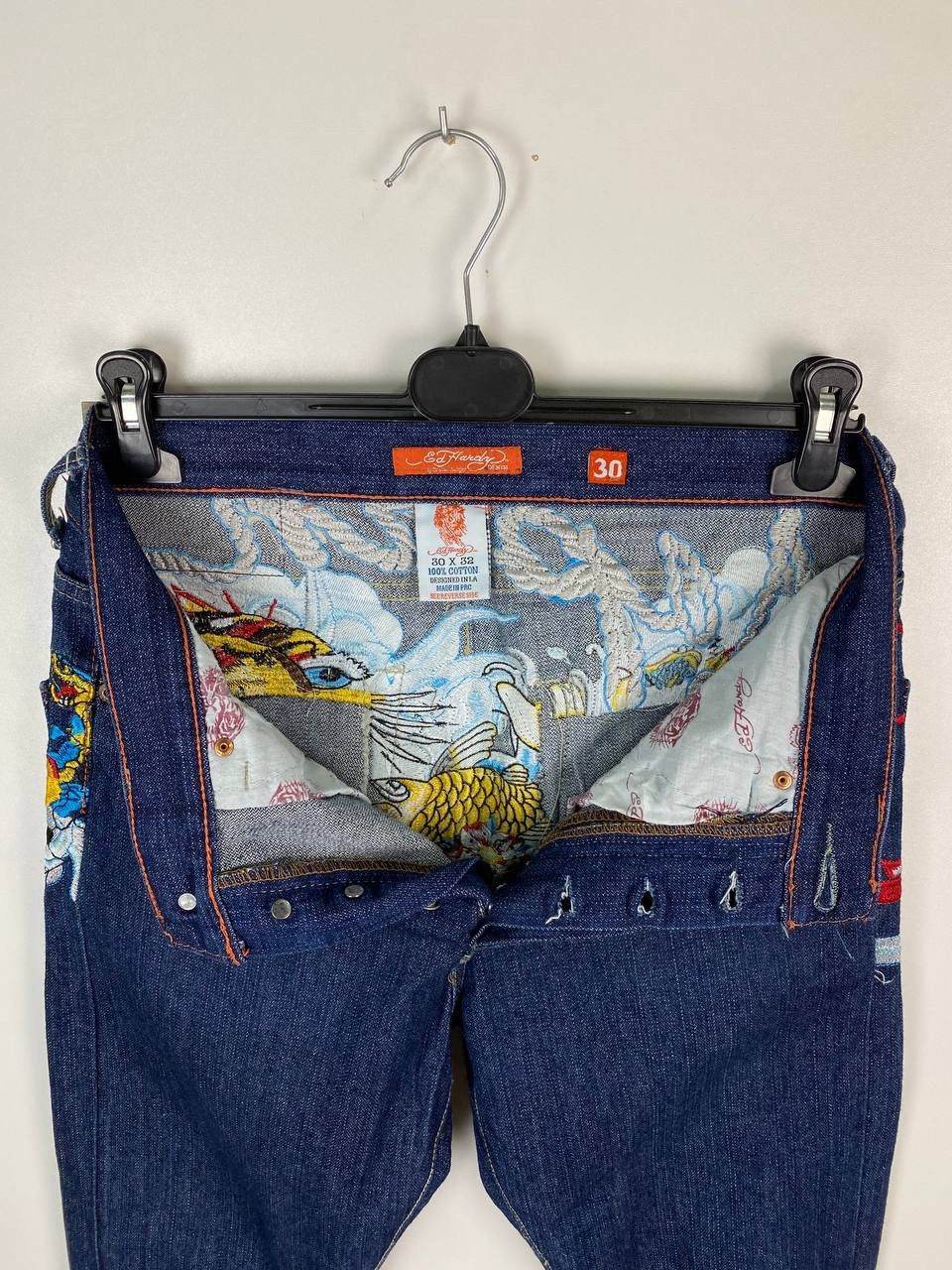 Ed Hardy Ed Hardy Japan embroidered geisha Tiger denim size 30 Size US 30 / EU 46 - 8 Thumbnail