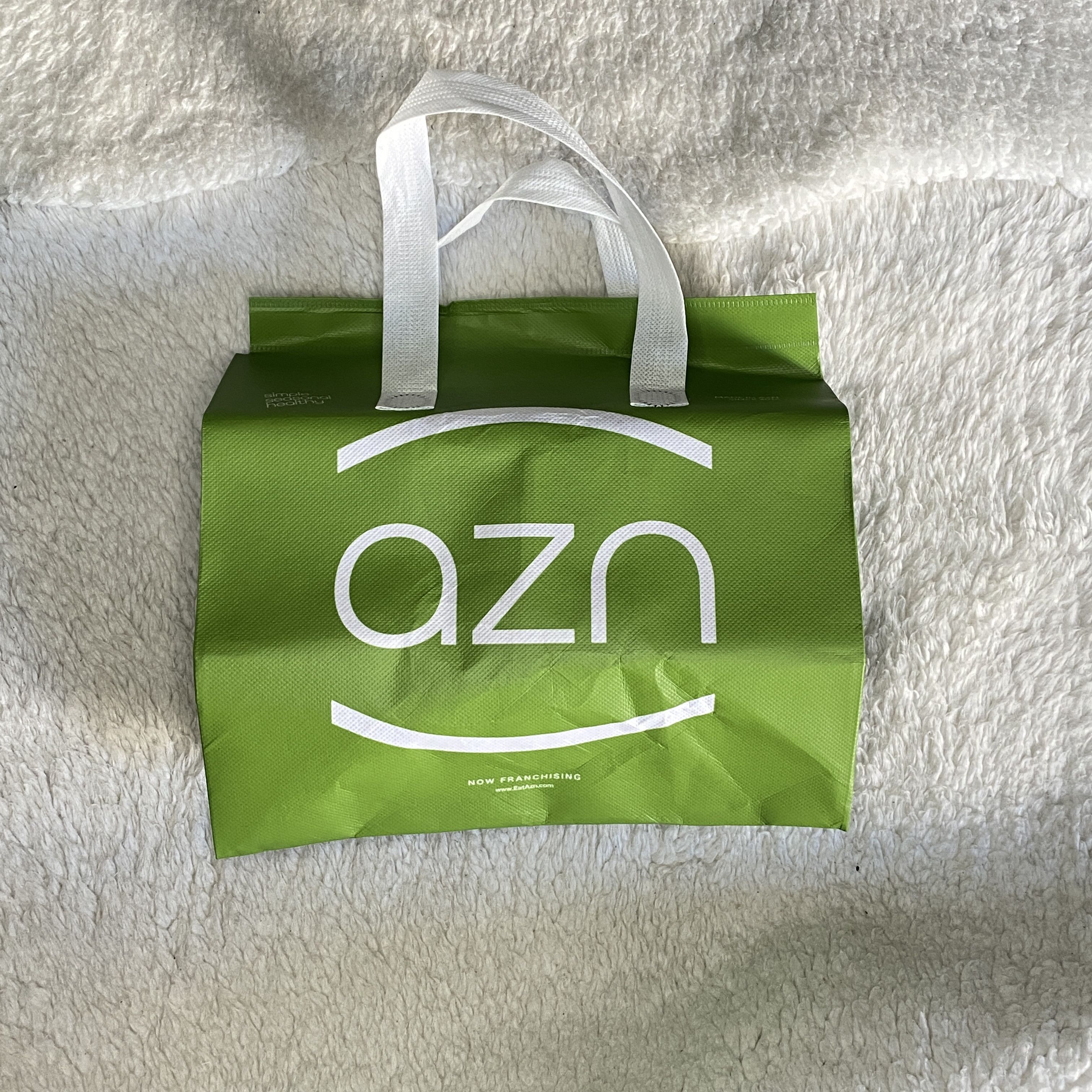Other AZN Green Reusable Insulated Shopping Tote Bag Size ONE SIZE - 10 Thumbnail
